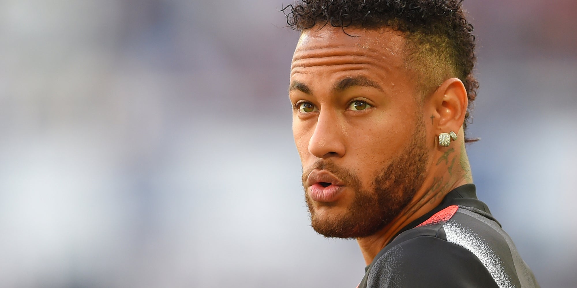 Neymar en préparation pour un match du PSG, à Bordeaux, le 25 septembre 2019.