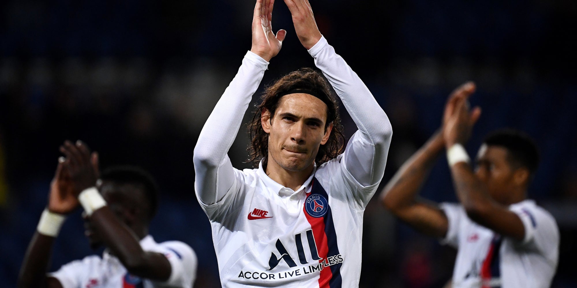 Edinson Cavani lors du match PSG - Bruges au Parc des Princes, à Paris, le 6 novembre 2019.