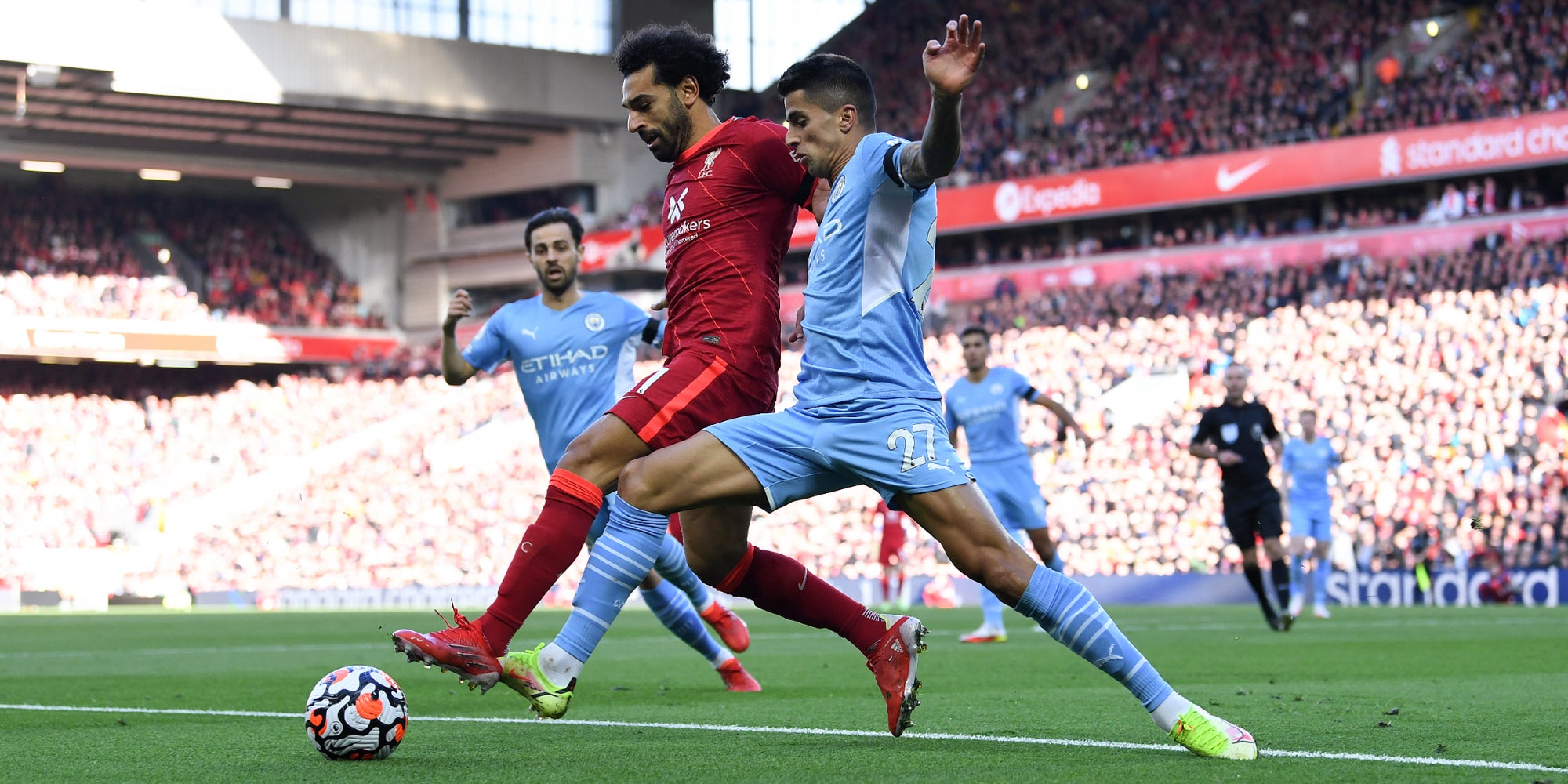 Liverpool - Manchester City en Premier League, le 3 octobre 2021 à Anfield, Liverpool, Angleterre
