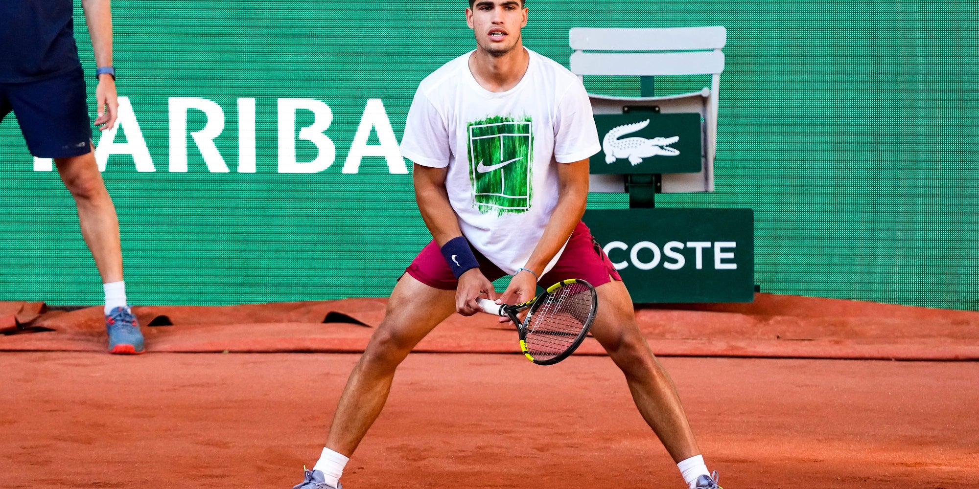 C. Alcaraz lors du quatrième jour de qualification pour Roland-Garros le 19 mai dernier