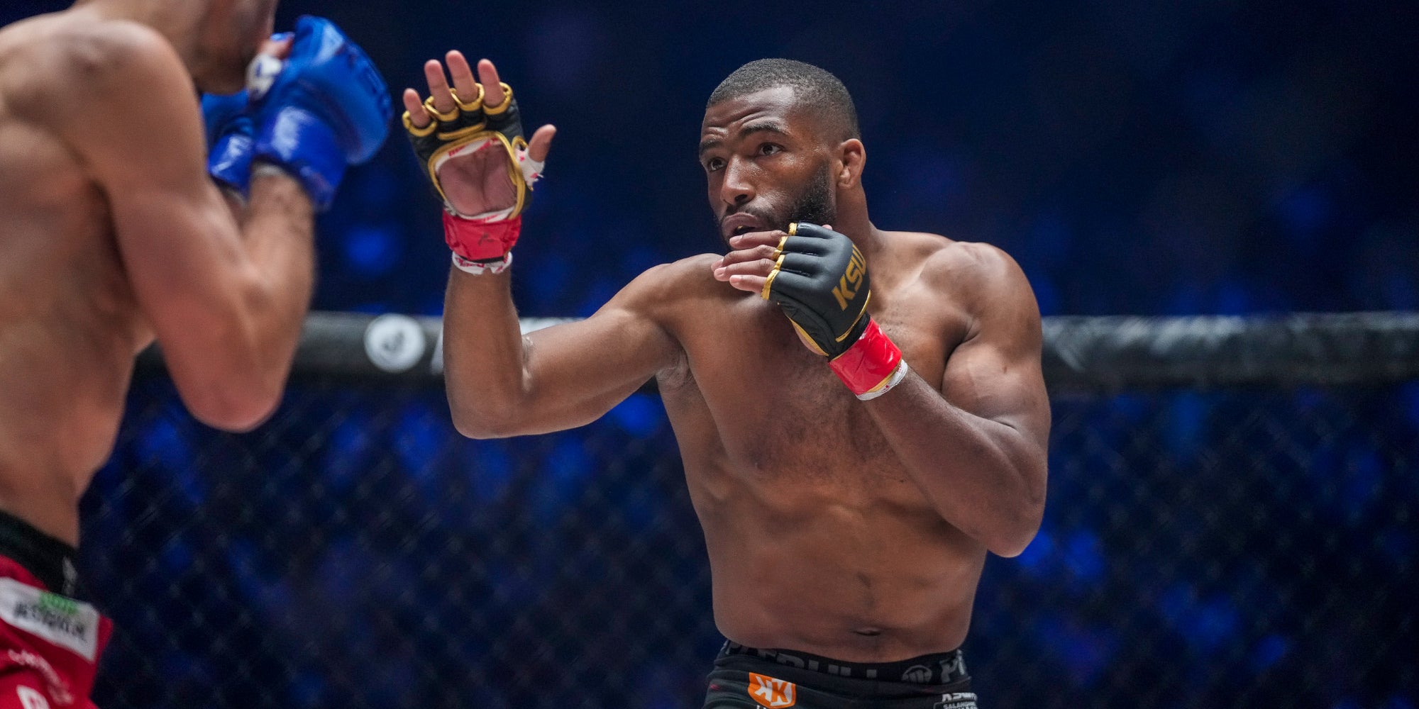 Salahdine Parnasse lors du XTB KSW 106, le 10 mai 2025 à la LDLC Arena de Lyon. 
