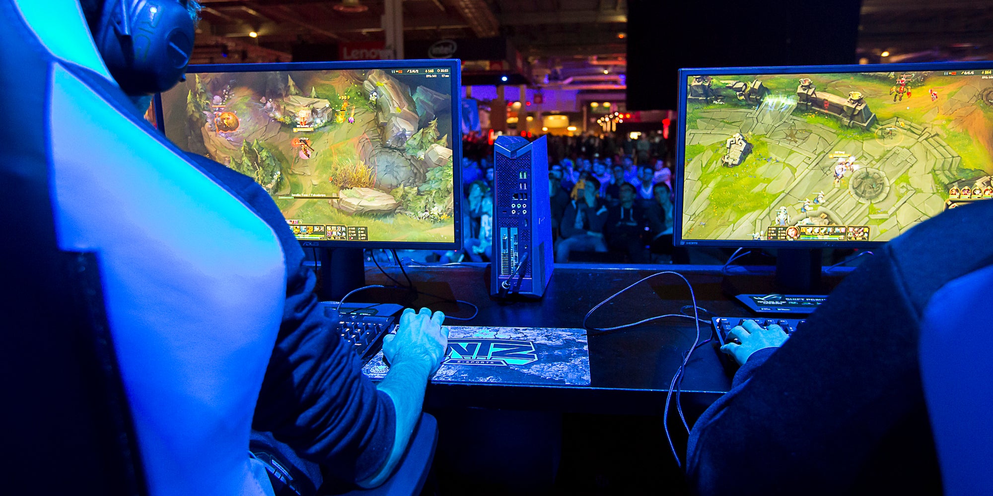 Une compétition d’e-Sport à la Paris Game Week 2016.