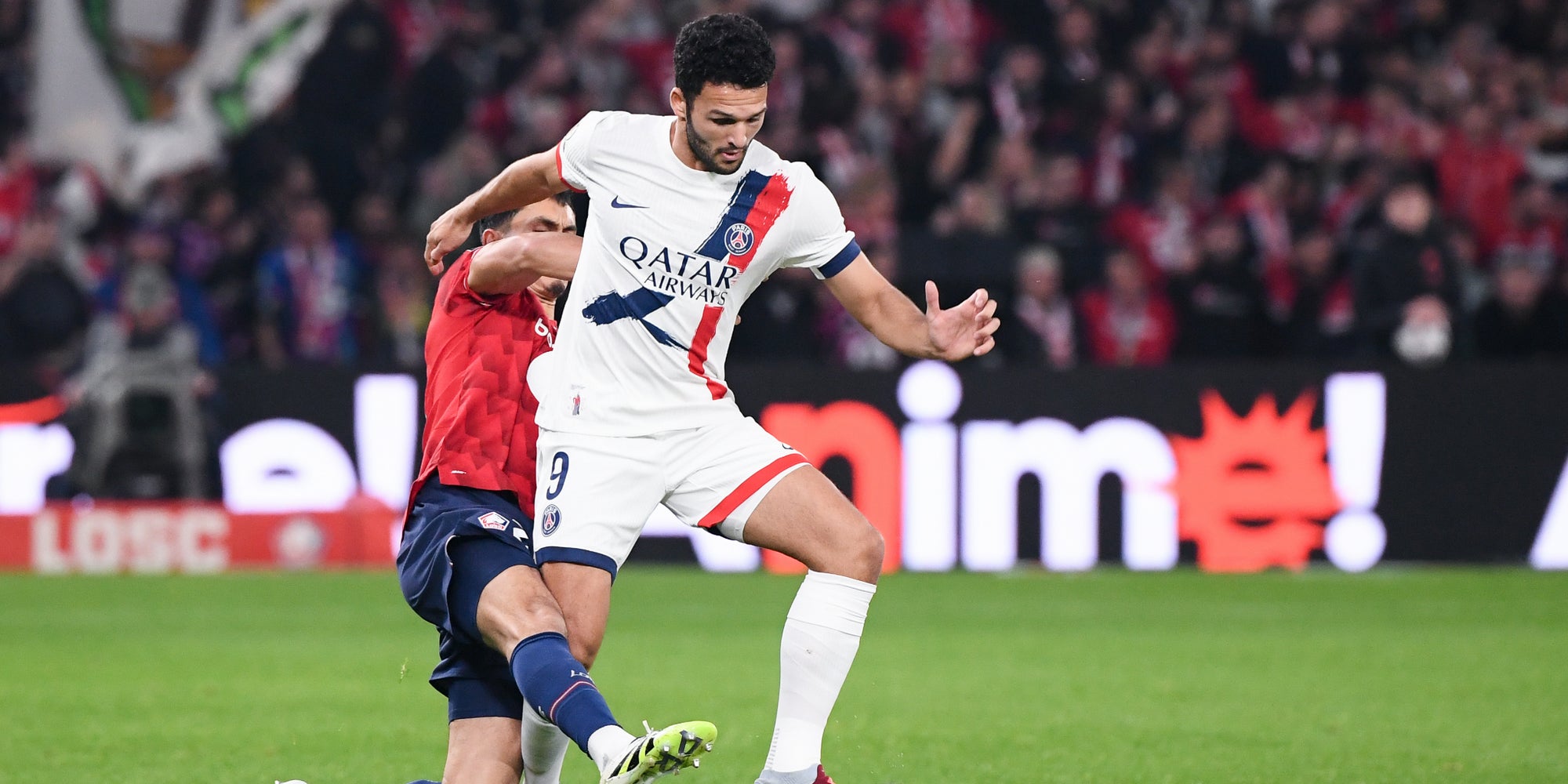 Le Portugais Gonçalo Ramos lors de LOSC - PSG, le 5 octobre dernier au Stade Pierre Mauroy (Lille).