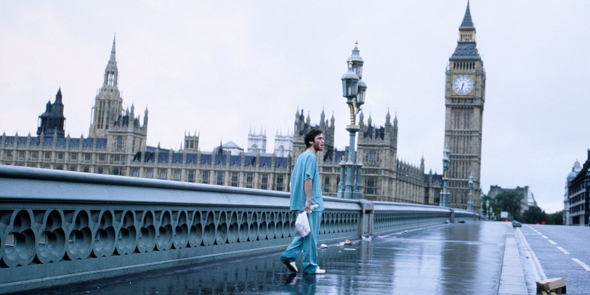 Cillian Murphy avait déjà fait l'expérience d'une pandémie, et des rues désertes, dans le film "28 jours plus tard"...