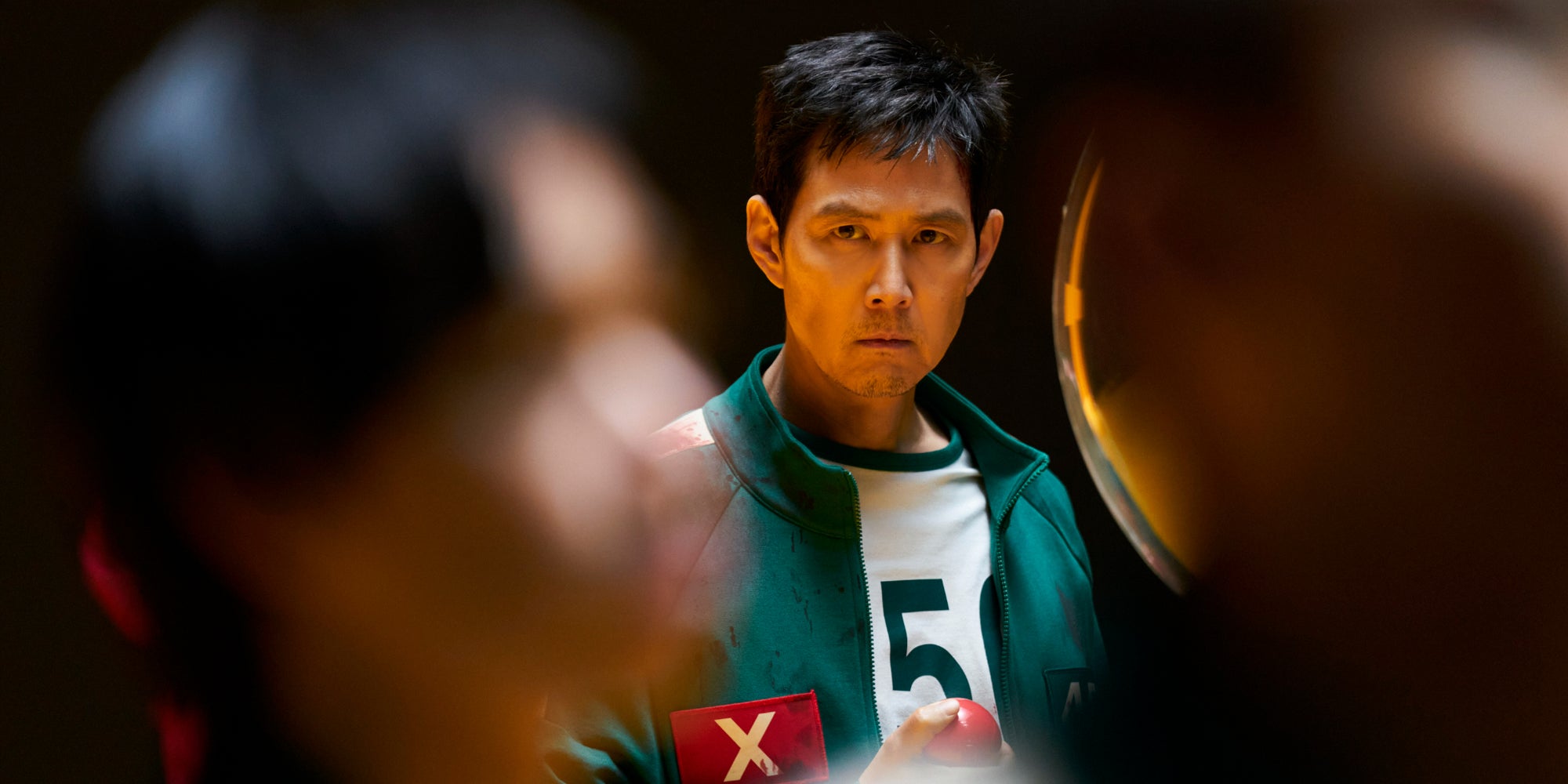 Lee Jung-jae (Seong Gi-hun, joueur 456) dans la saison 3 de ''Squid Game''.