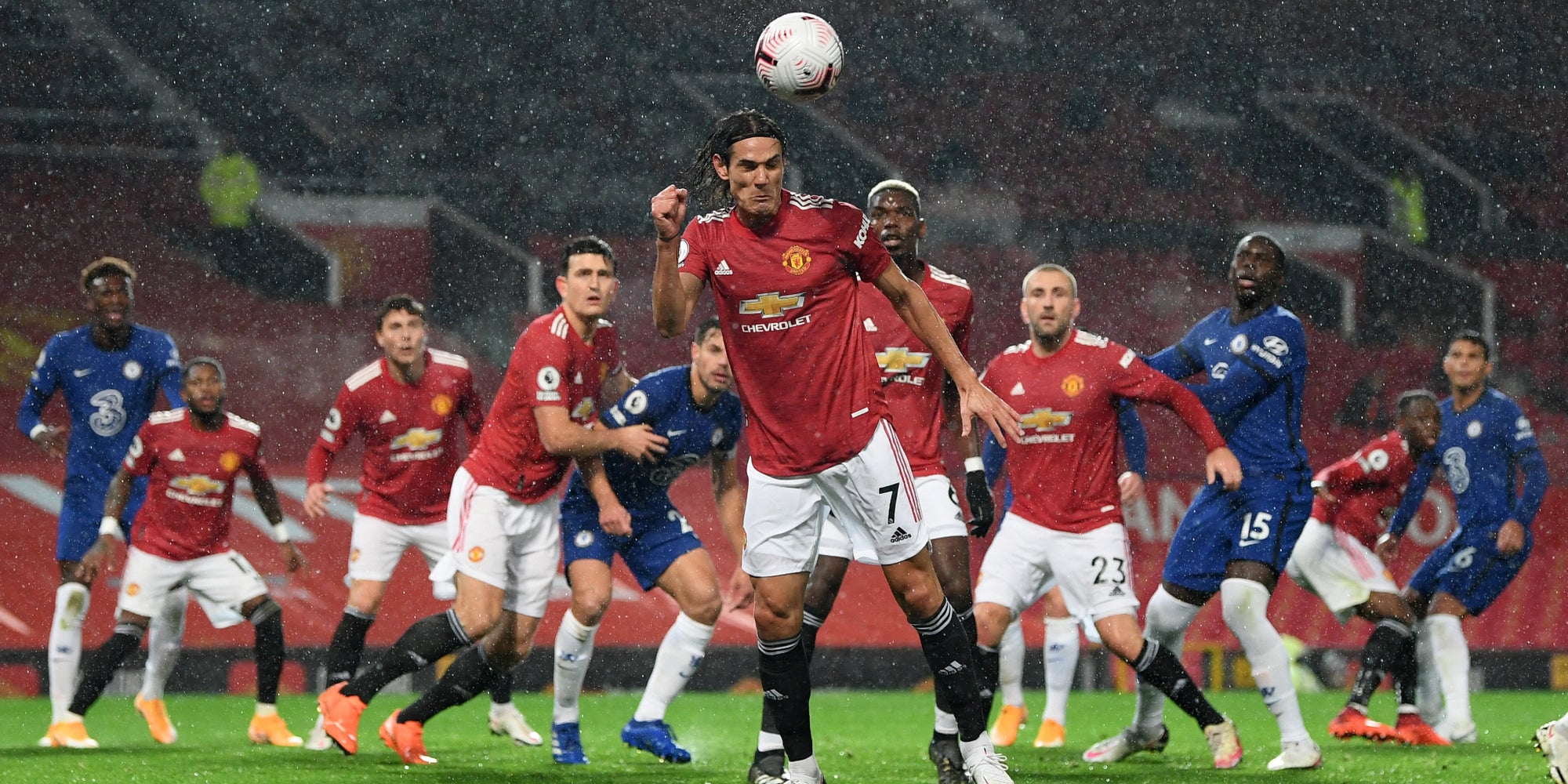 Manchester United et Chelsea lors du match de Premier League disputé à Old Trafford, Manchester, le 24 octobre 2020