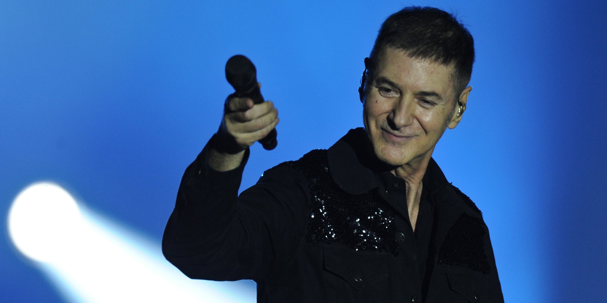 Le chanteur Étienne Daho sur la scène des Francofolies en 2015.