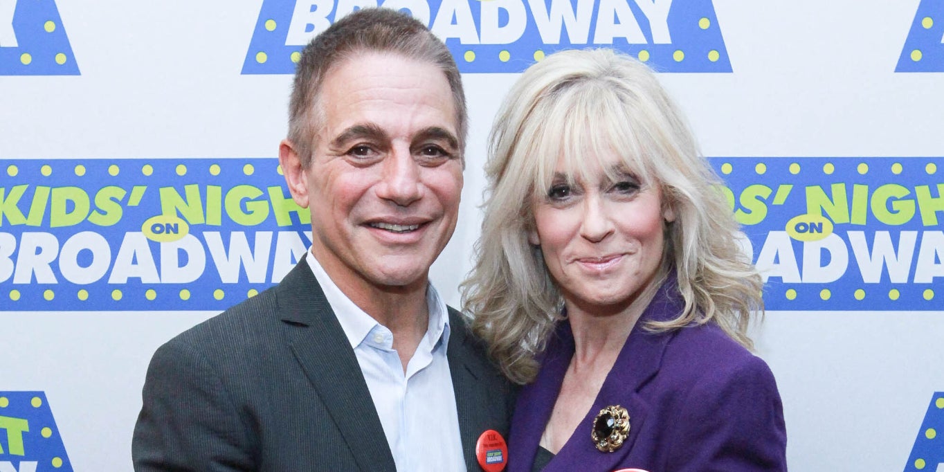 Tony Danza et Judith Light à la conférence de presse de l'évènement "Kids' Night On Broadway", à New York, le 4 novembre 2014.