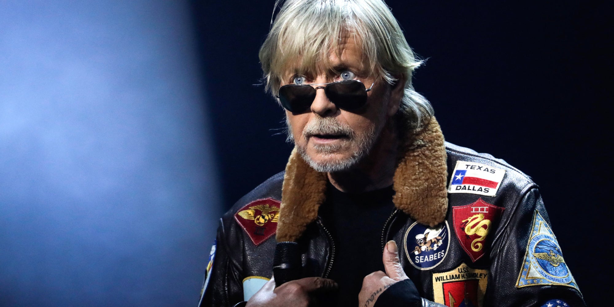 Renaud, après avoir été récompensé par la Sacem de son Grand prix spécial 2018, à la Salle Pleyel de Paris, le 10 décembre 2018.