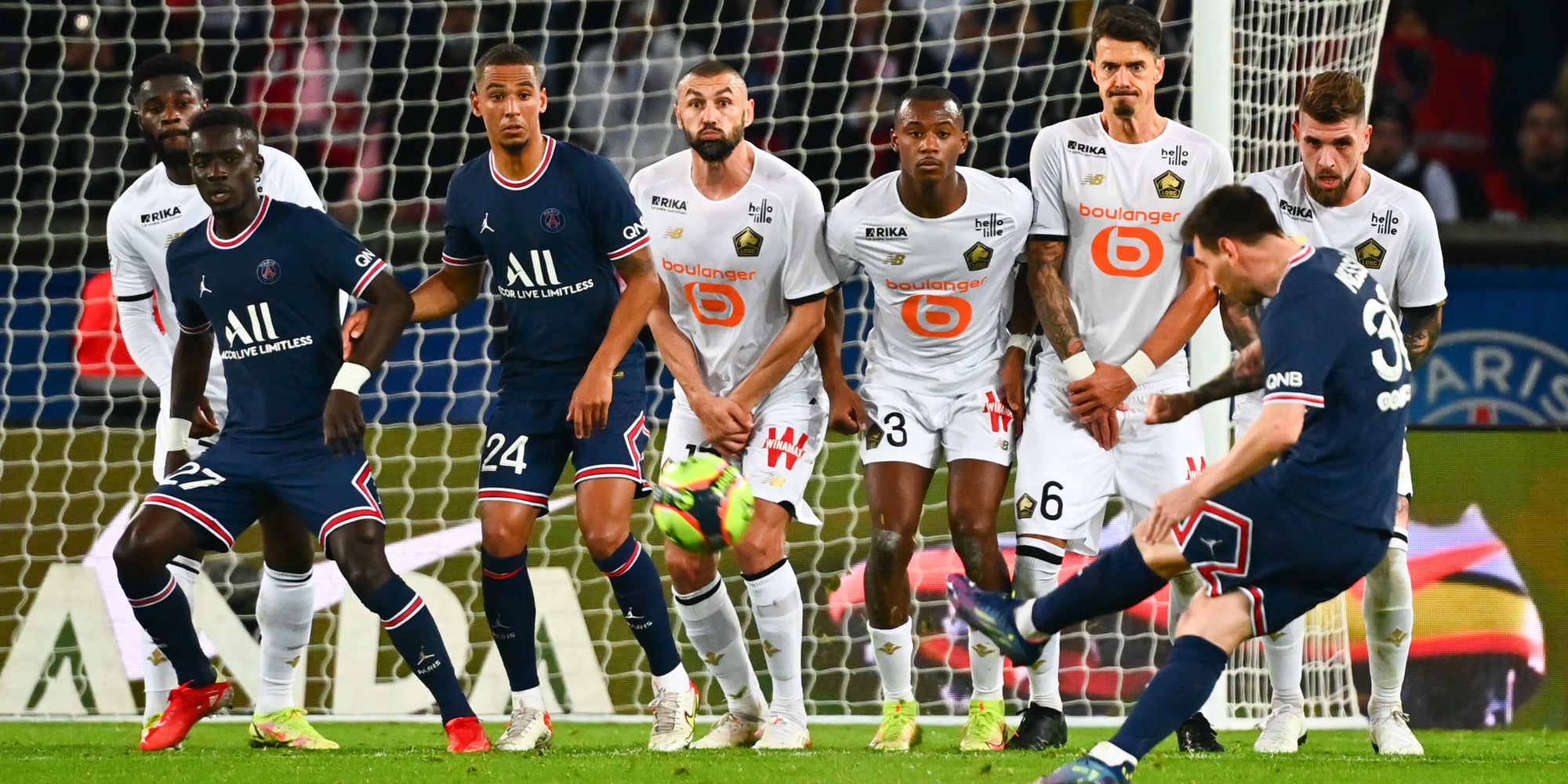 PSG-Lille en Ligue 1, le 29 octobre 2021 au Parc des Princes, Paris