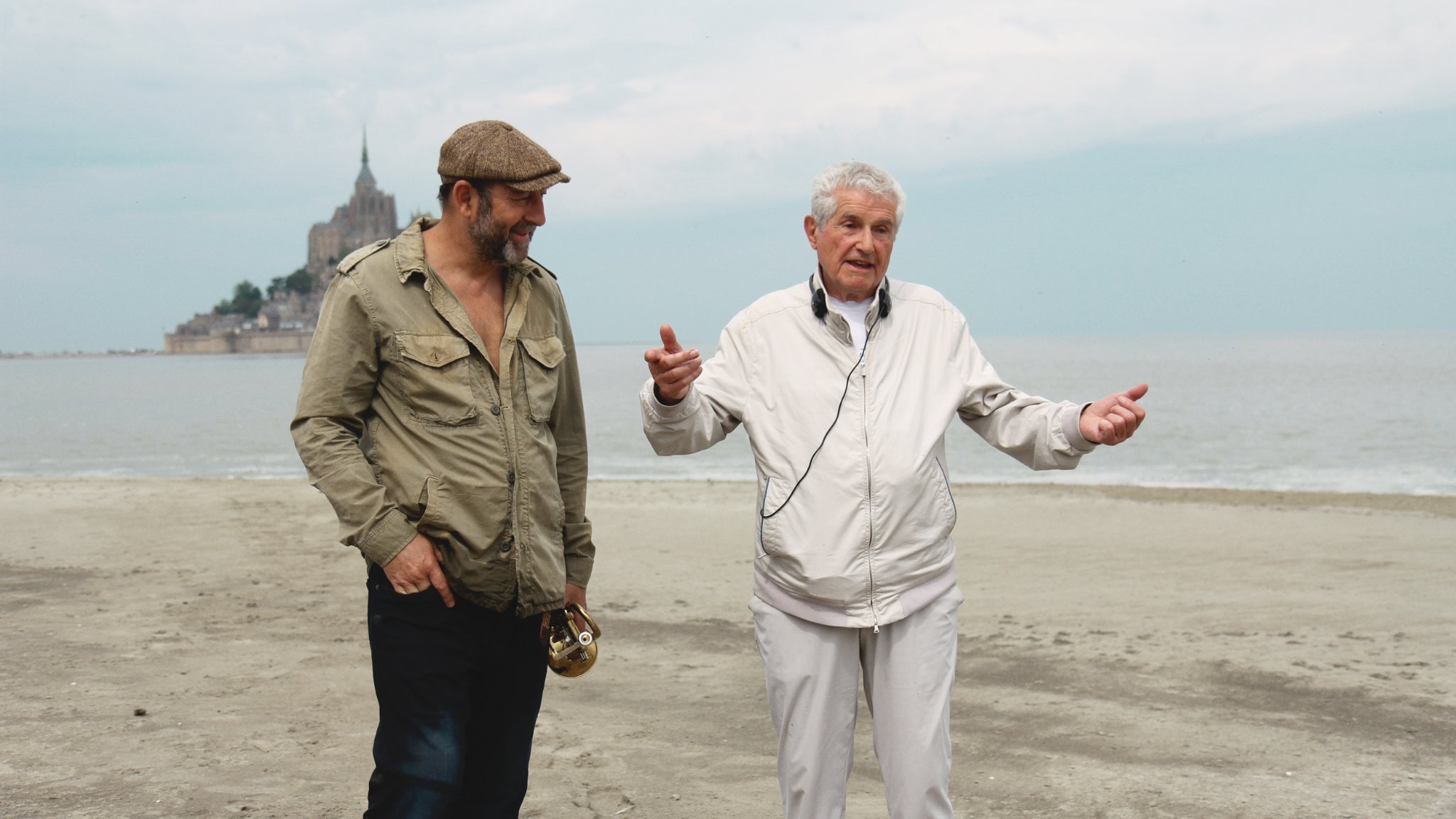 Kad Merad et Claude Lelouch sur le tournage du film "Finalement". Kad Merad et Claude Lelouch sur le tournage du film "Finalement".