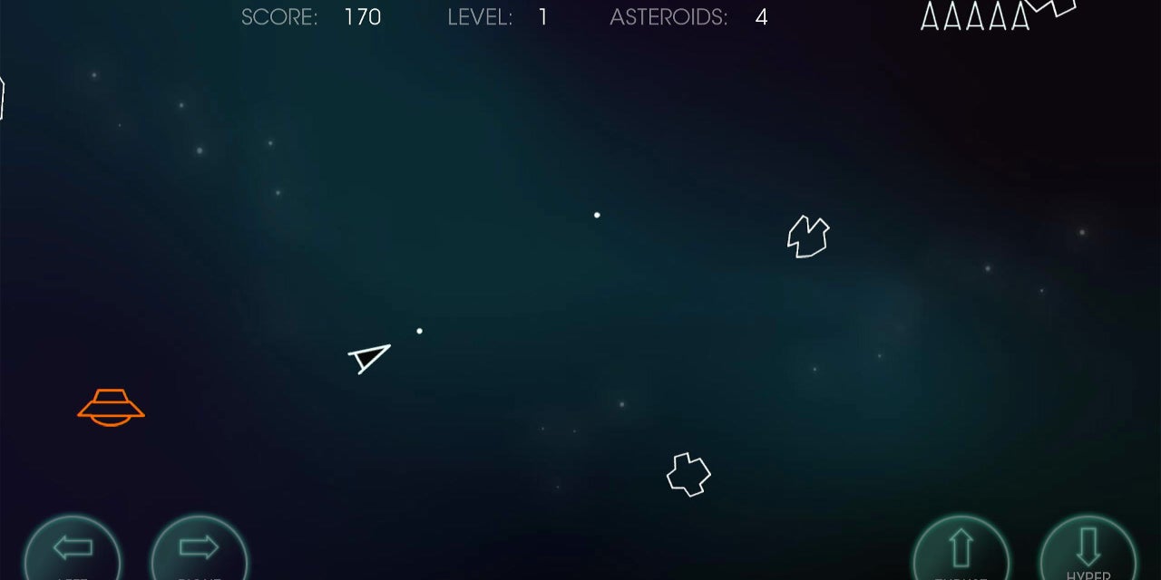 "Asteroids", le fameux jeu d'arcade des années 1980 est sur SFR Gaming !