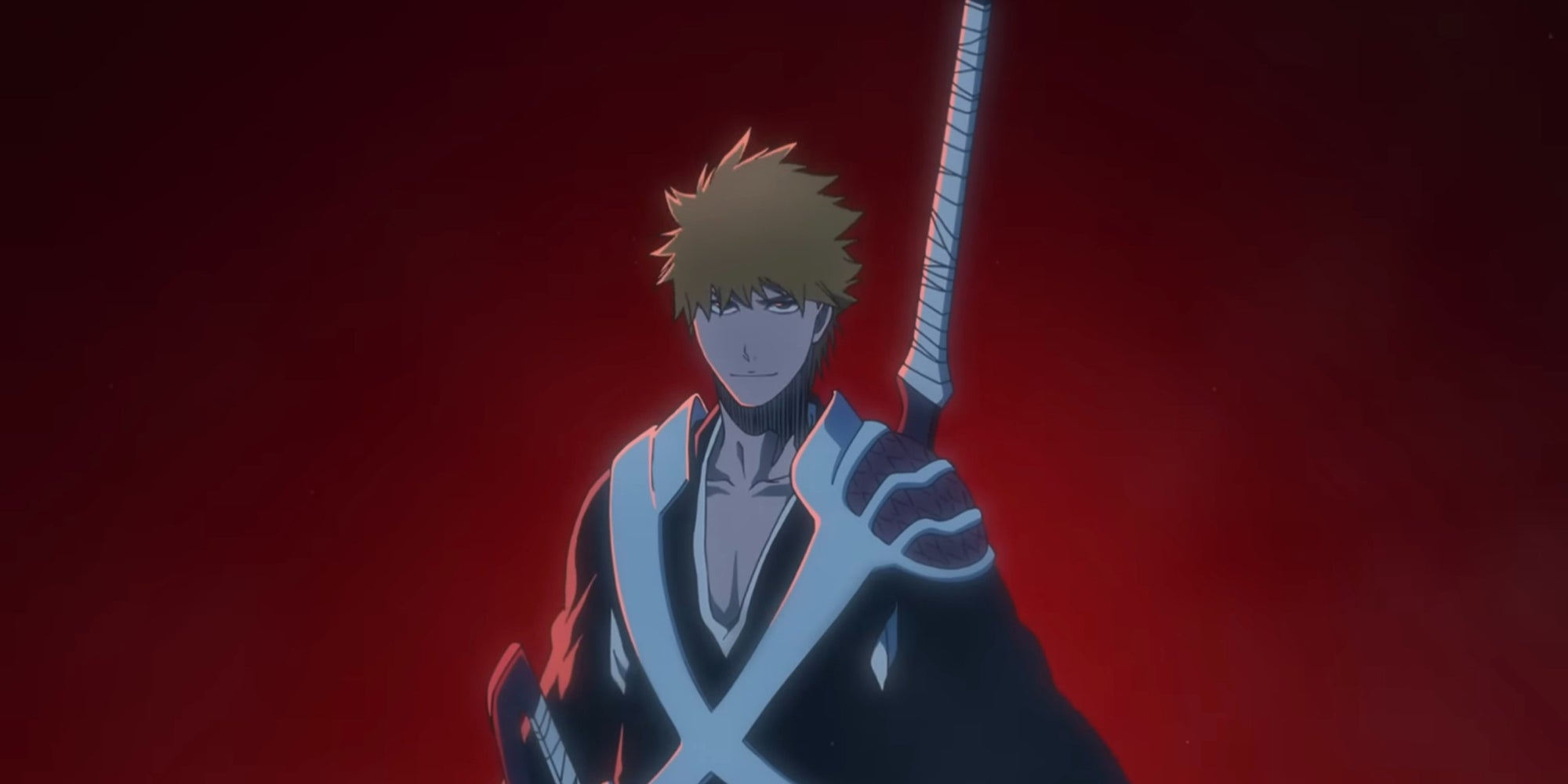 Ichigo Kurosaki dans la deuxième partie de l'arc Thousand-Year Blood War de Bleach. 