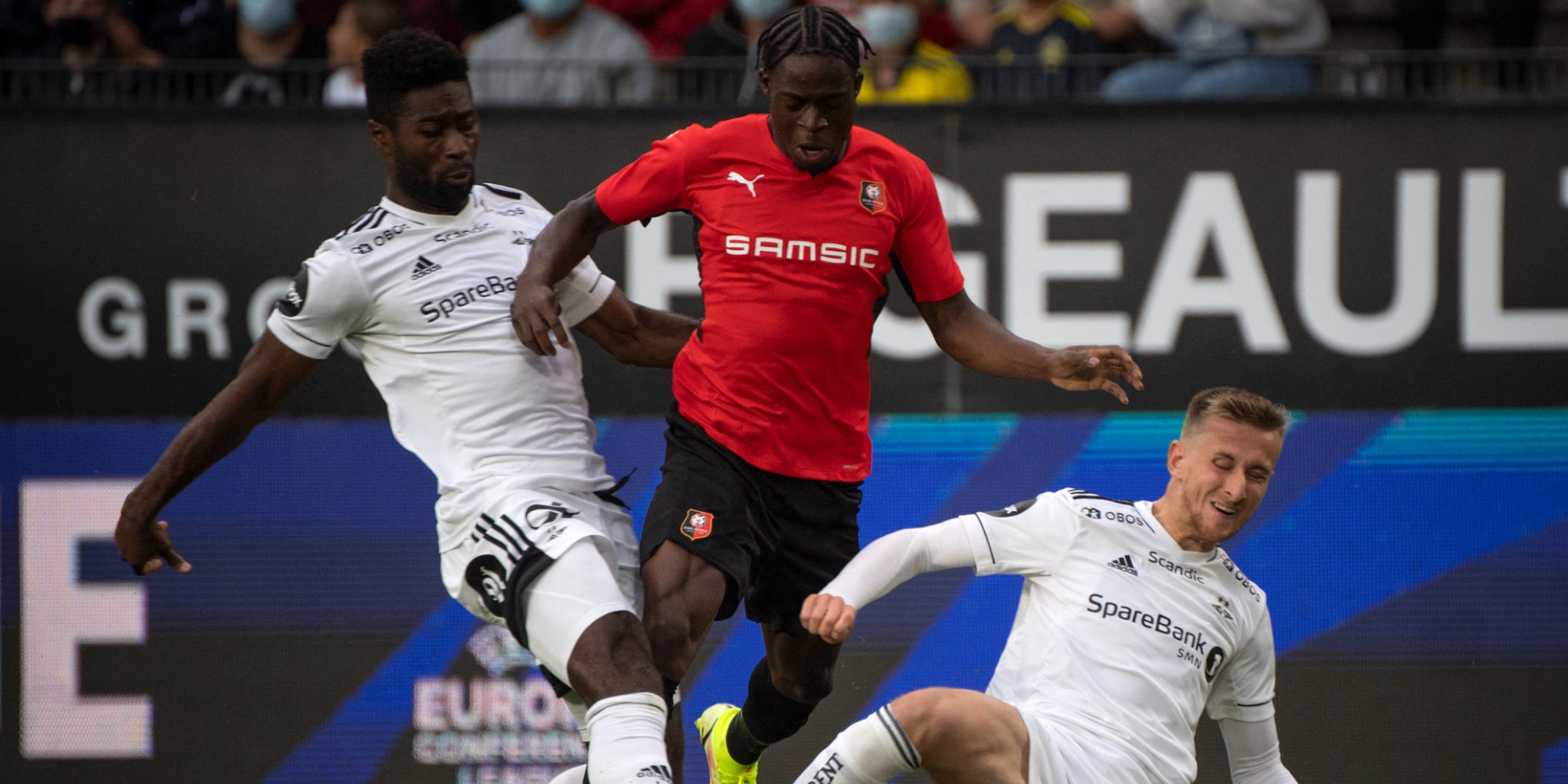 Rennes-Rosenborg, barrage aller de la Ligue Europa Conference, le 19 août 2021 au Rohazon Park, Rennes
