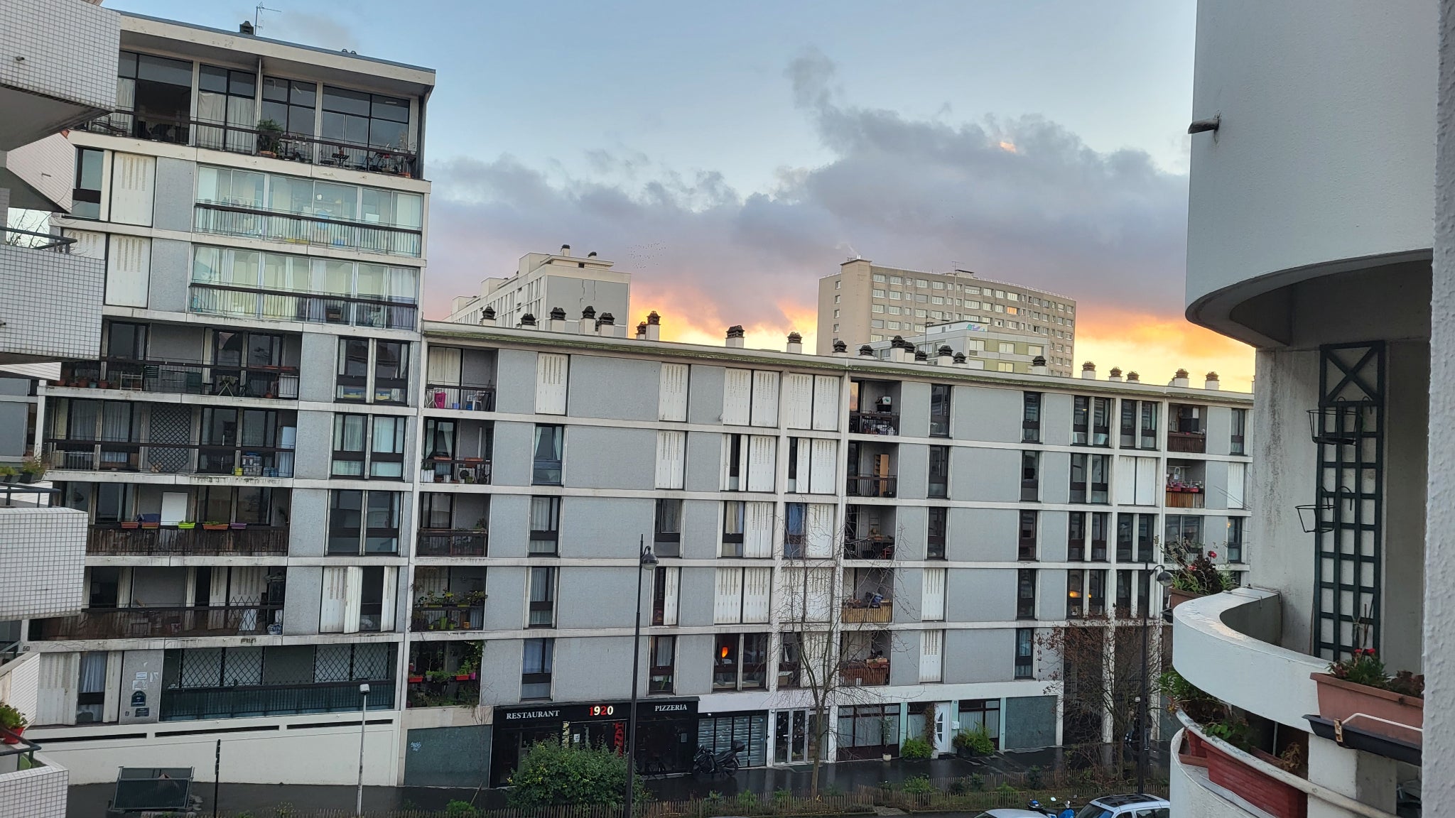 Mais aussi au coucher du soleil !