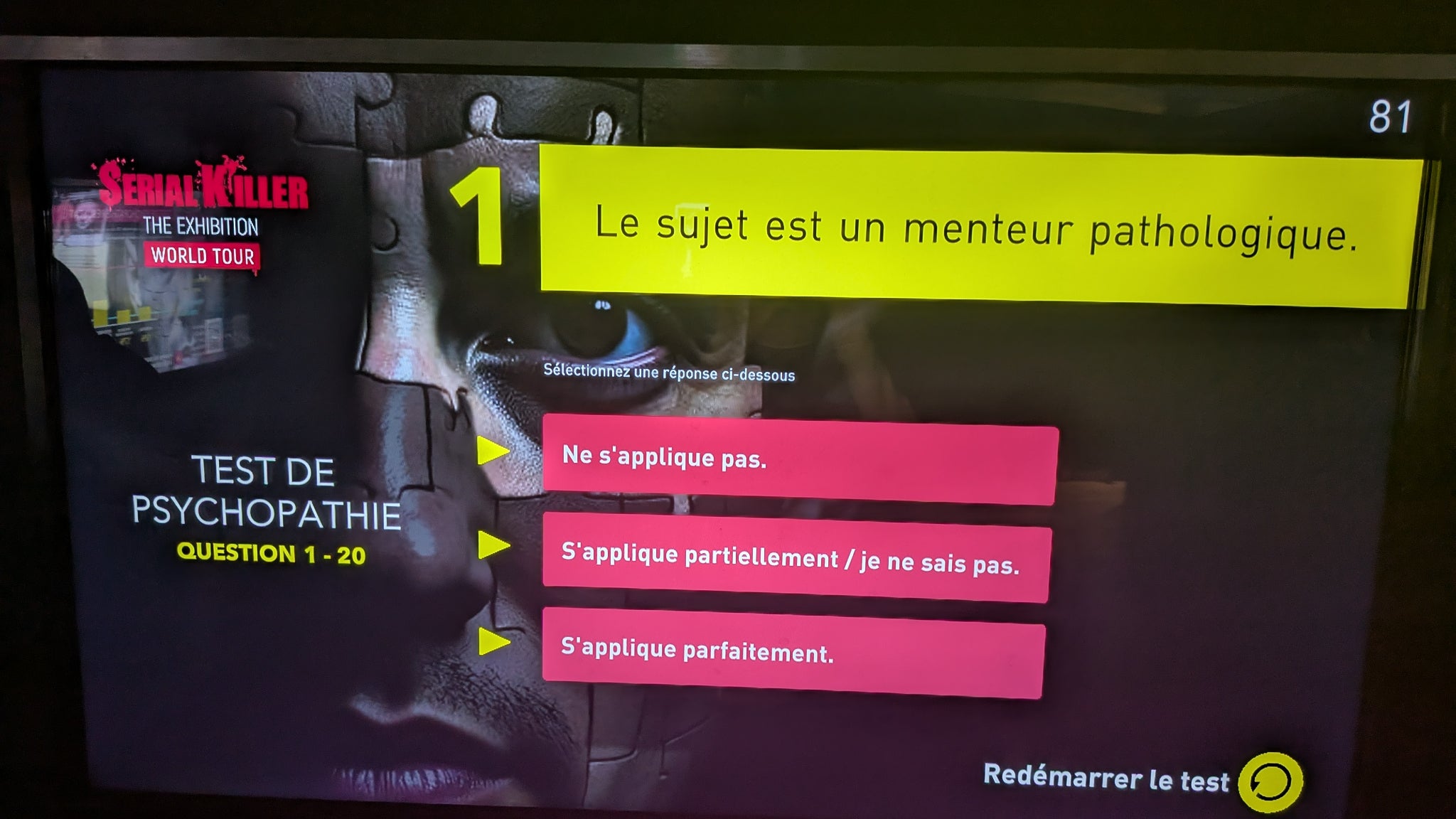 Le test de psychopathie