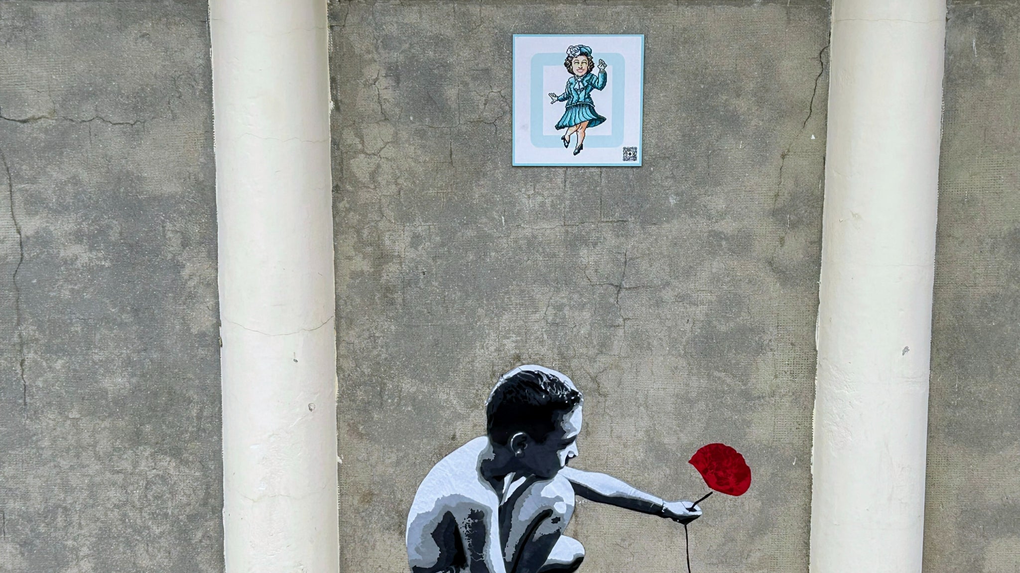 Sur cette photographie, tentons de retirer la fleur rouge grâce à la Gomme magique de Google.