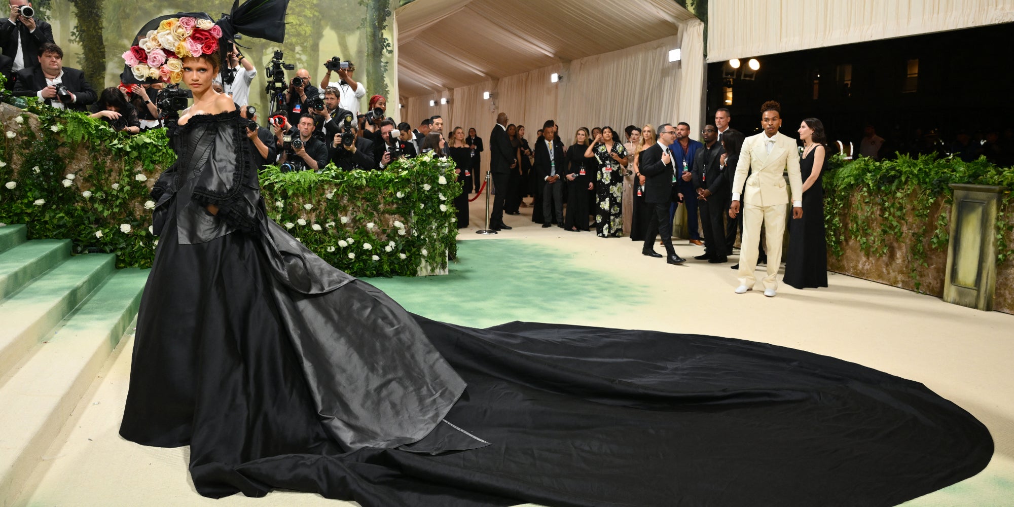 L'actrice américaine Zendaya  au Met Gala 2024 au Metropolitan Museum of Art le 6 mai 2024 à New York. 
