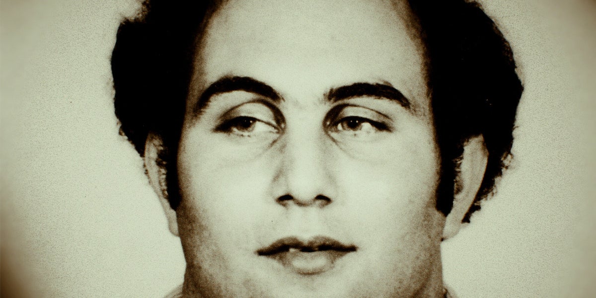 Le tueur en série David Berkowitz après son arrestation en 1977.