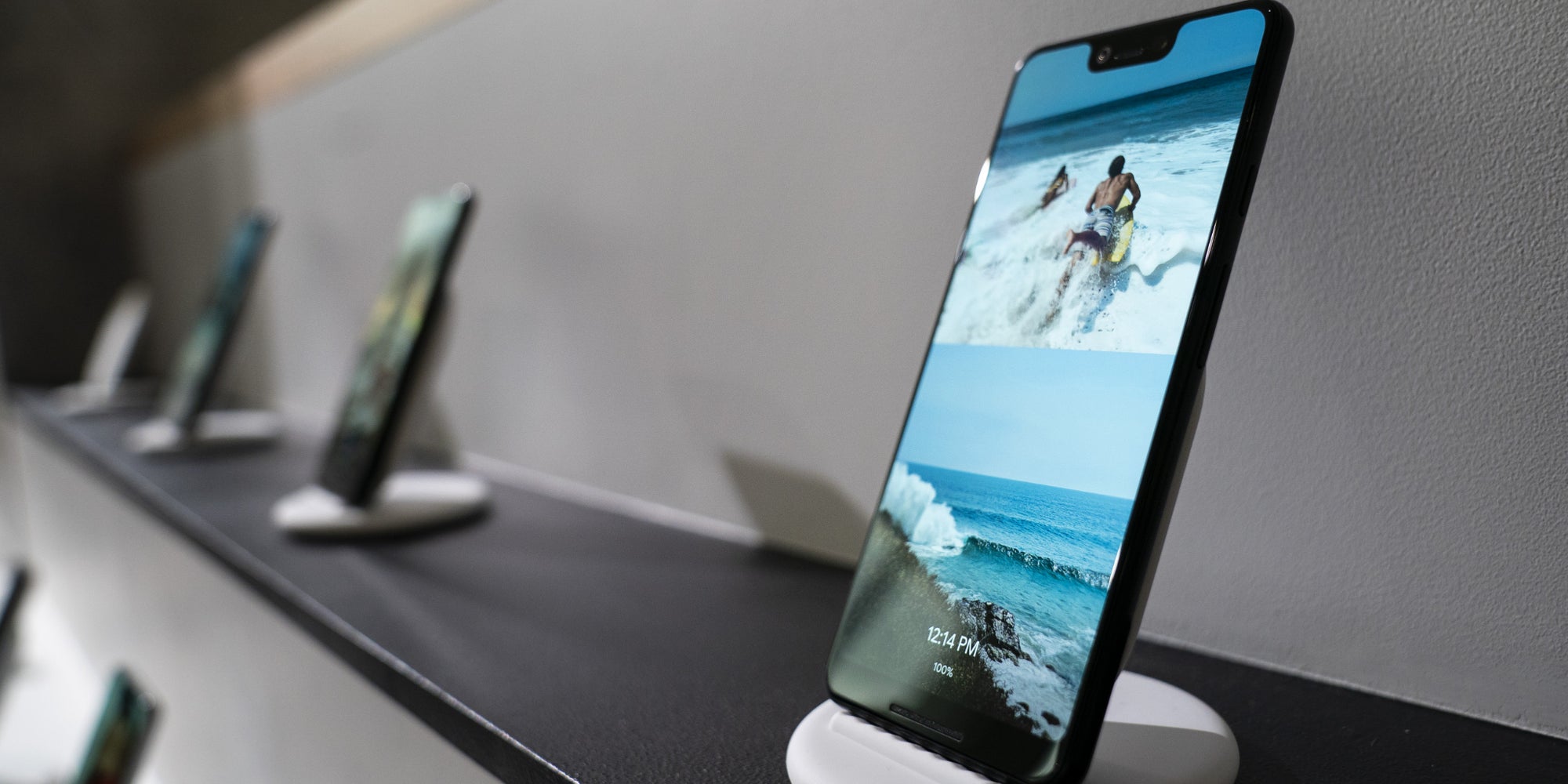 Le Google Pixel 3 XL, présenté officiellement à New York, le 9 octobre 2018.
