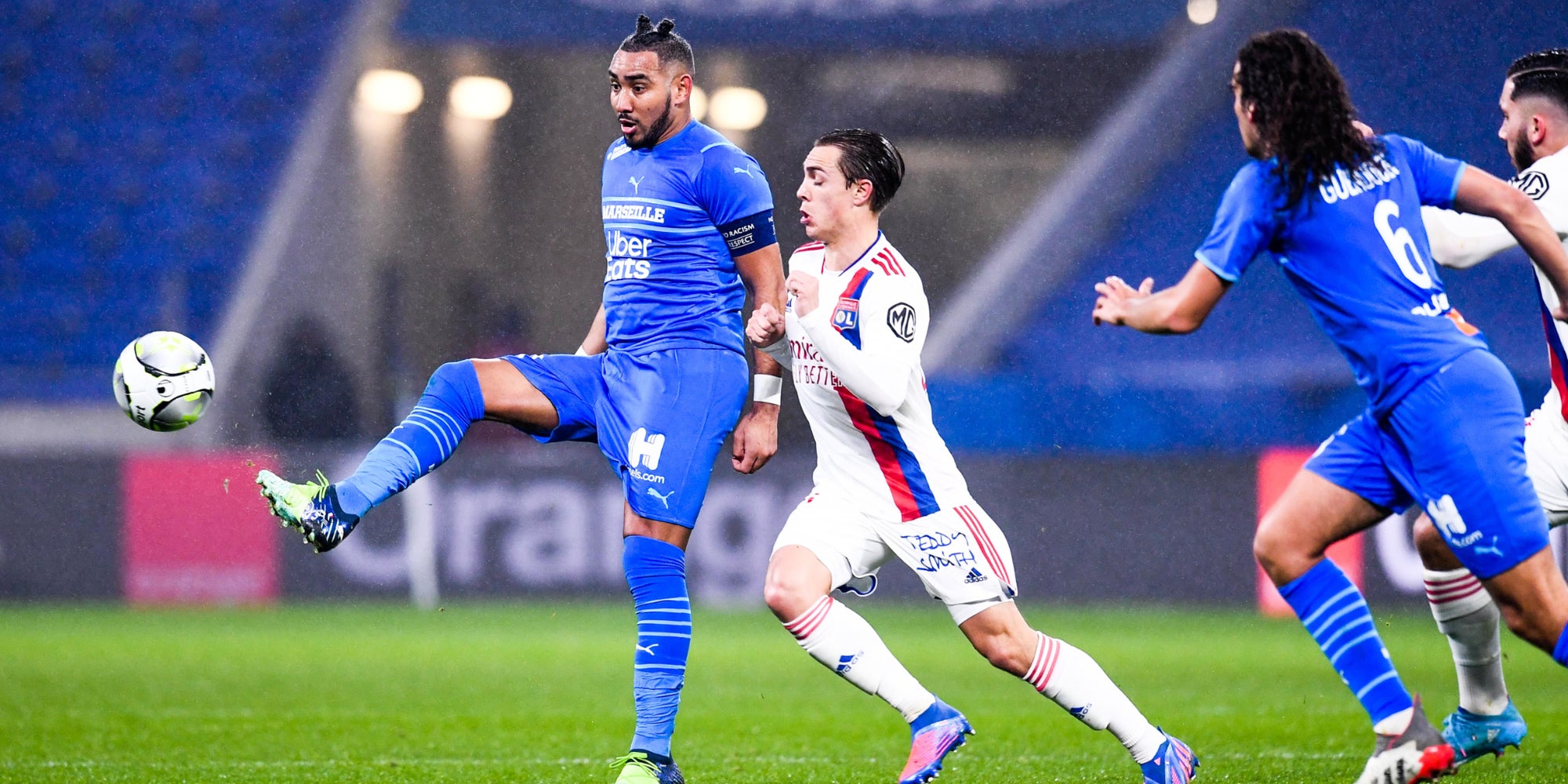 Lyon-Marseille, le match aller en Ligue 1, le 1er février 2022 au Groupama Stadium, Décines-Charpieu