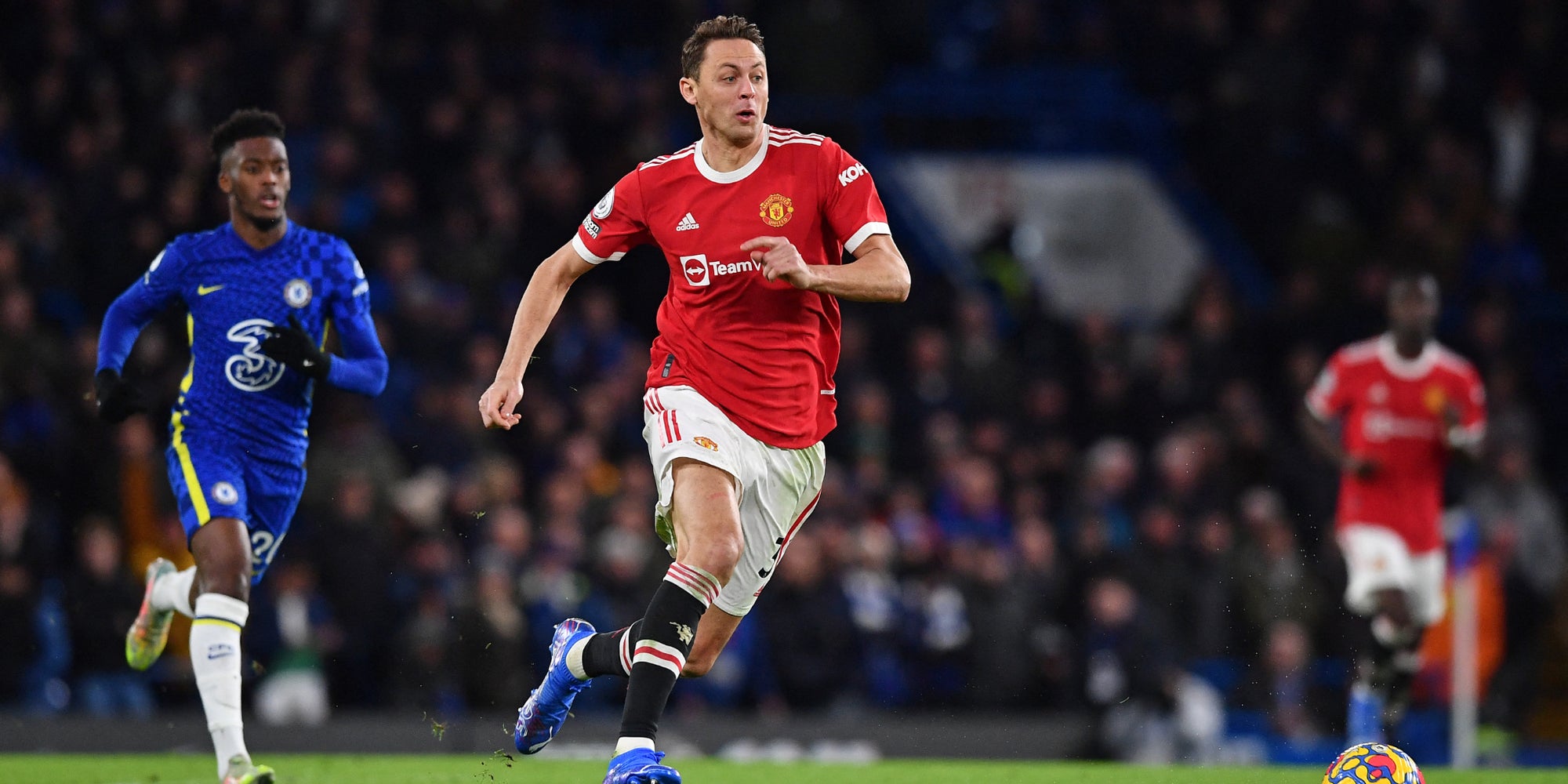 Nemanja Matic lors du match de Premier League Chelsea - Manchester United, à Stamford Bridge à London, le 28 novembre 2021.