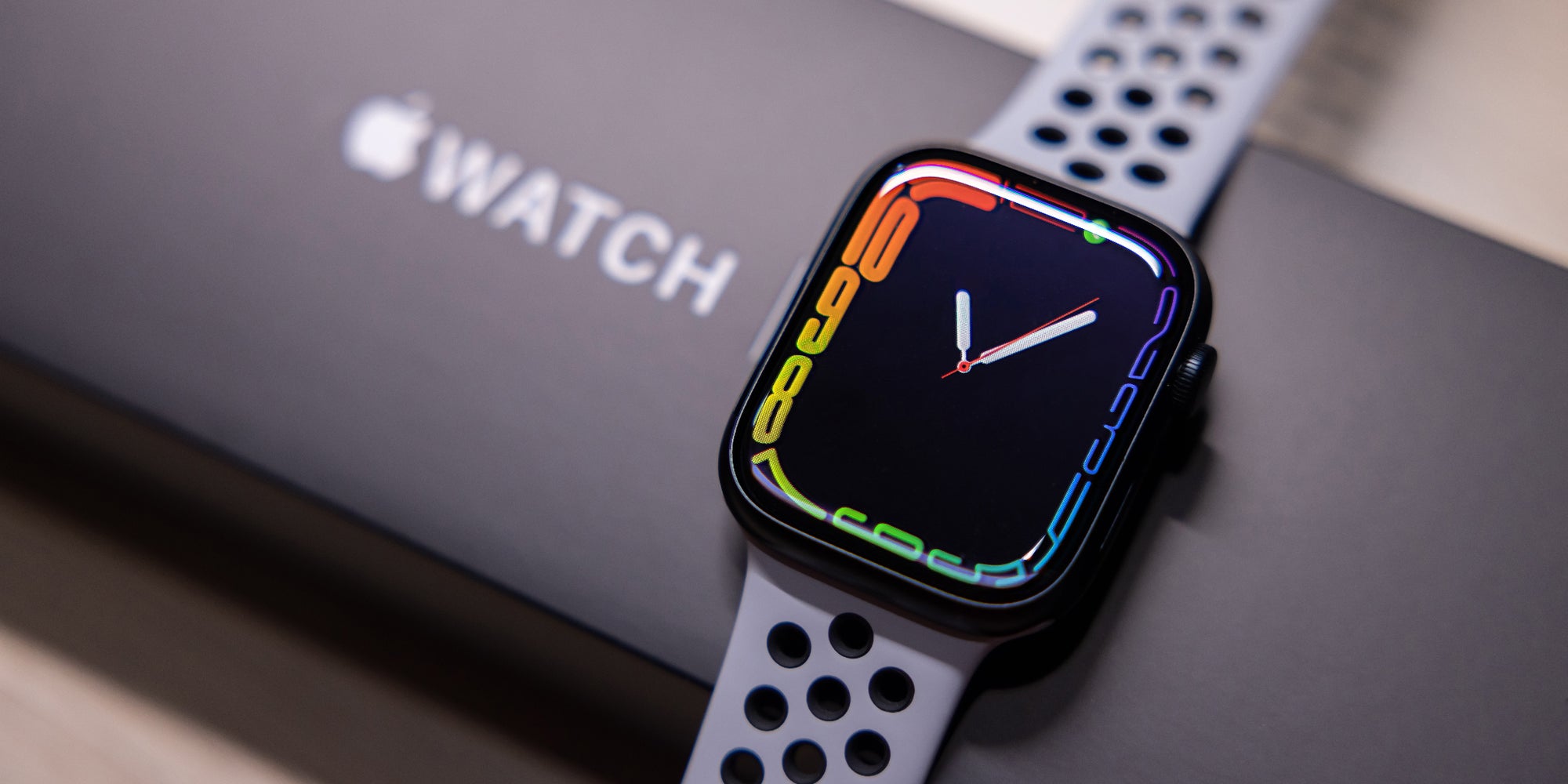 L'Apple Watch Series 7, dernier modèle en date de la célèbre montre connectée d'Apple.