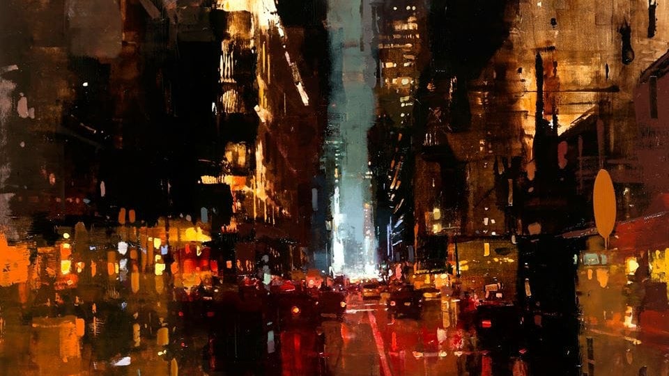 "Cityscapes Set at Dawn and Dusk" de Jeremy Mann "Cityscapes Set at Dawn and Dusk" de Jeremy Mann