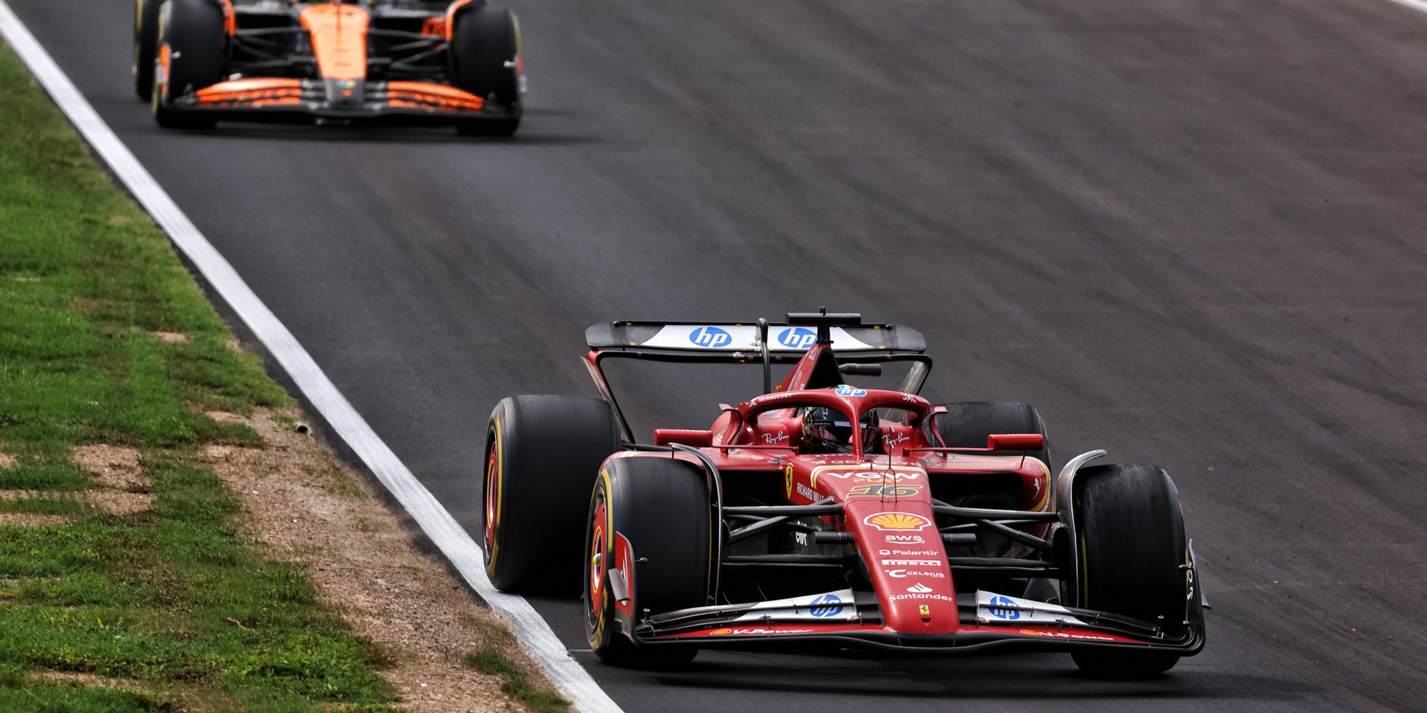 Charles Leclerc (Ferrari) lors du GP d'Italie (Monza), le 1er septembre 2024.