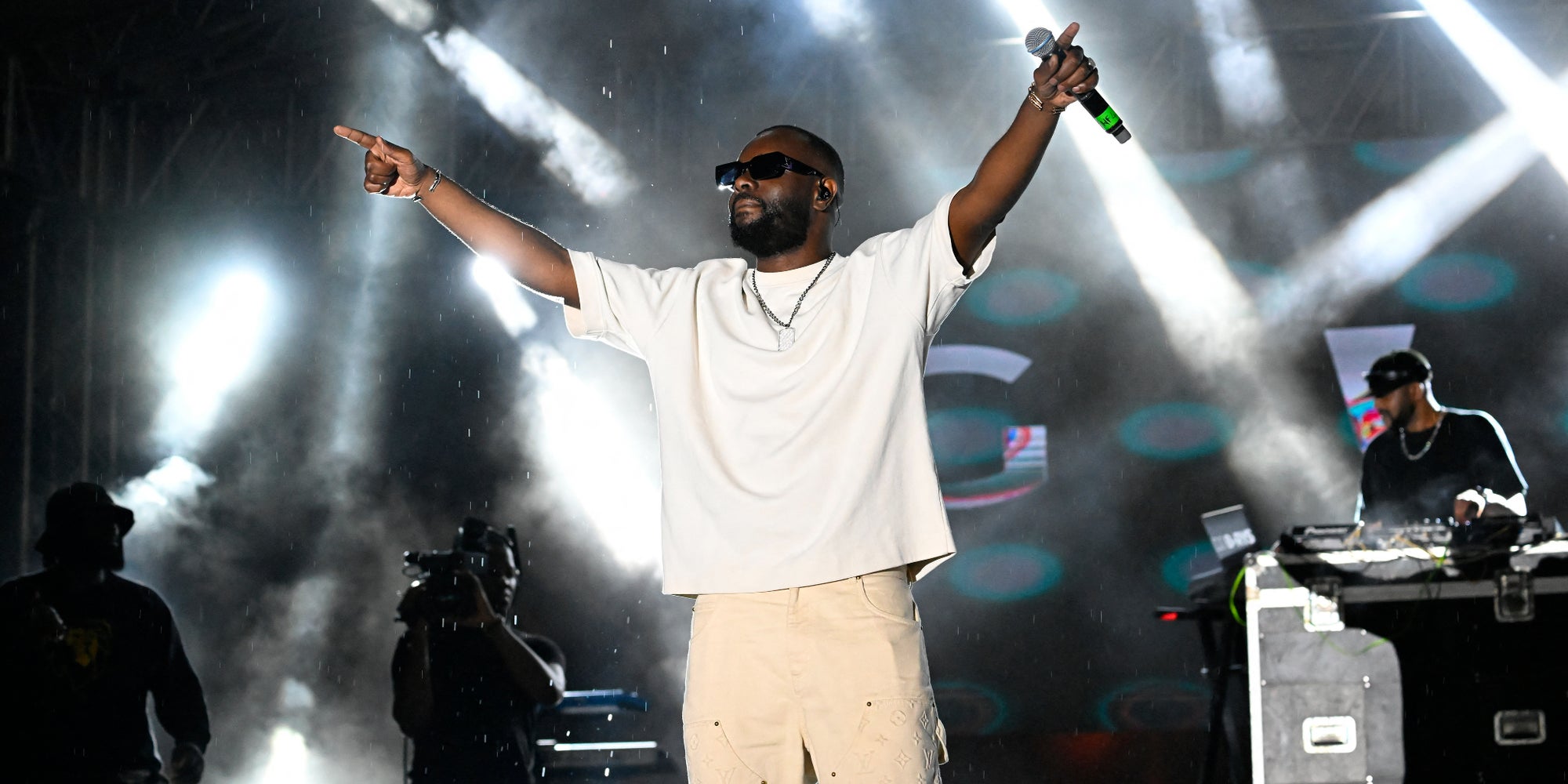 GIMS sur la scène de l’Anoumabo Urban Music Festival à Abidjan, le 17 mai 2024.