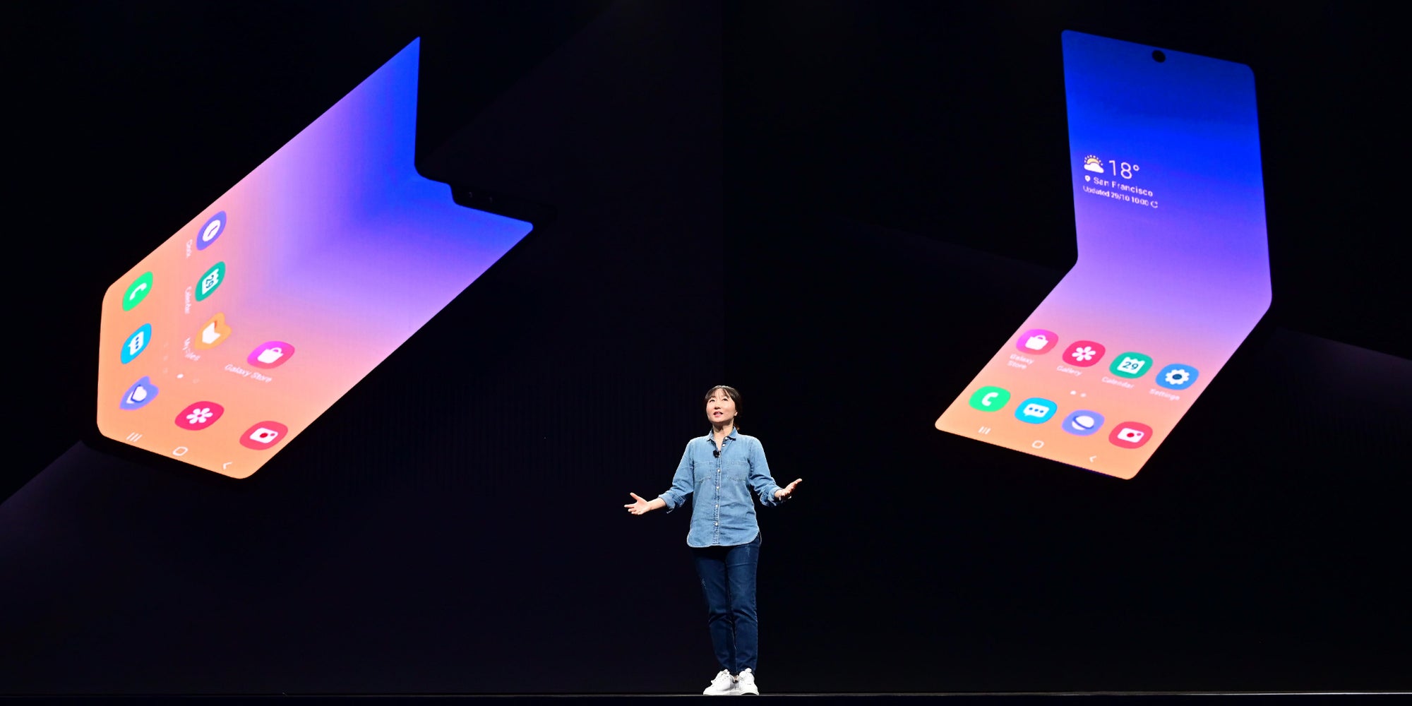 Samsung nous présente à quoi pourrait ressembler son prochain smartphone pliable.