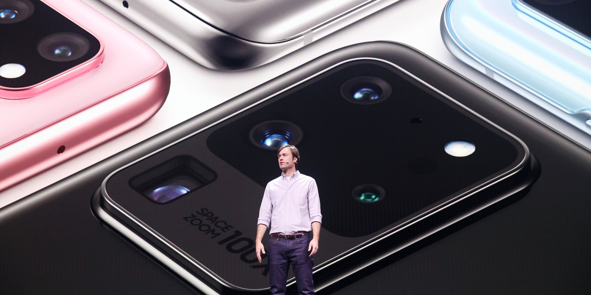 Le prochain Samsung Galaxy Note 20 pourrait bien avoir un "super zoom" comme celui du Galaxy S20 Ultra, présenté ici à San Francisco, le 11 février 2020.