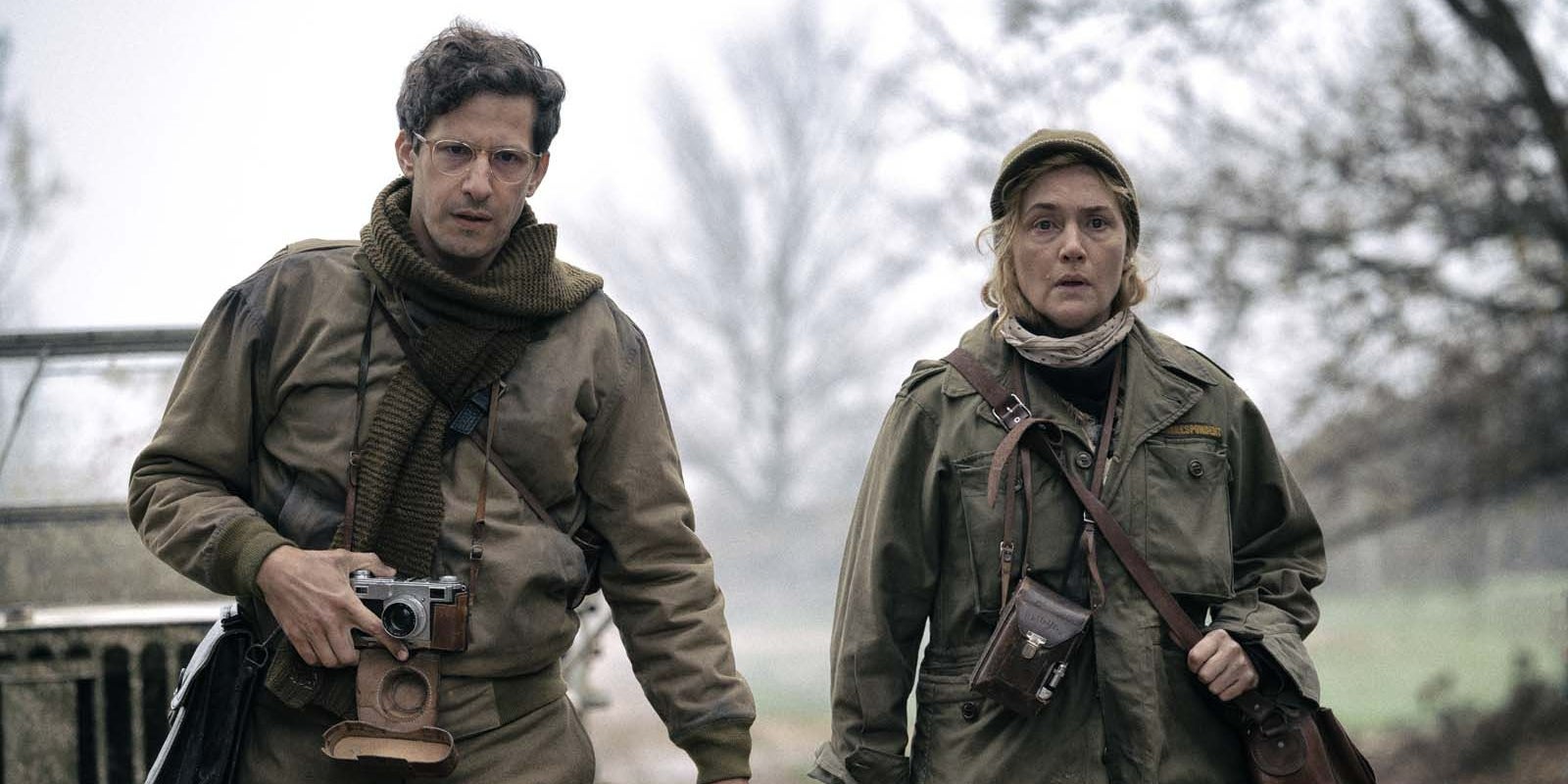 Andy Samberg et Kate Winslet dans le film "Lee Miller", disponible dès à présent sur la plateforme VOD de SFR.