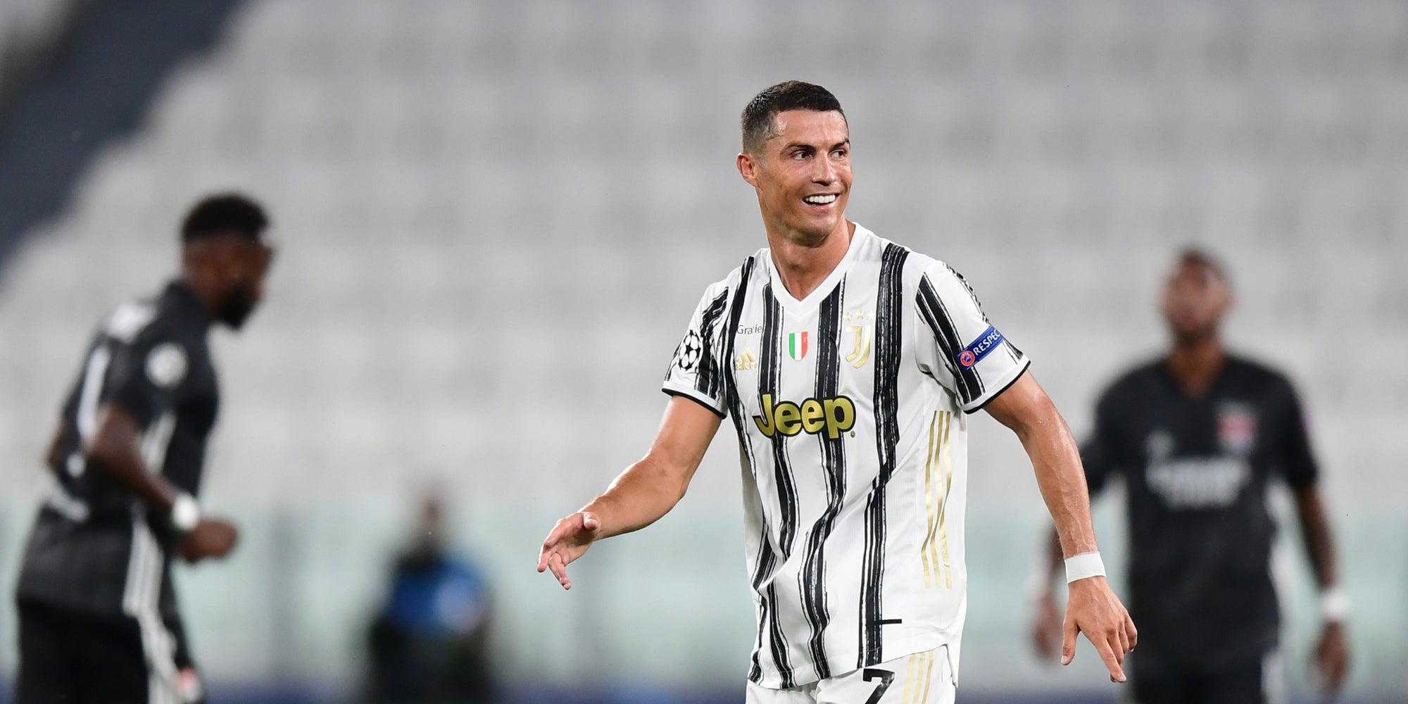 Cristiano Ronaldo lors du match de Ligue des Champions Juventus - Lyon, le 7 août 2020 à Turin.
