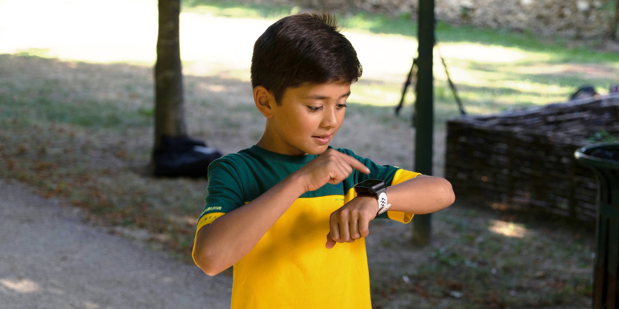 La KiwipWatch 5, pensée pour un usage adapté aux enfants de 6 à 11 ans.