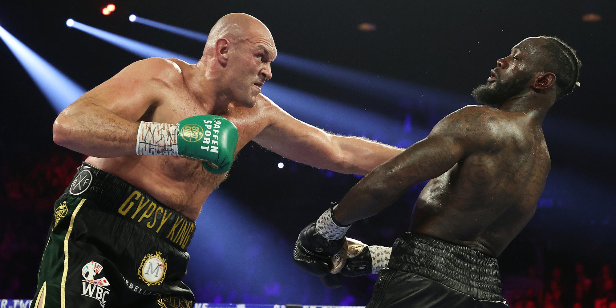Tyson Fury a battu Deontay Wilder en sept reprises au MGM Grand de Las Vegas, le 22 février 2020.