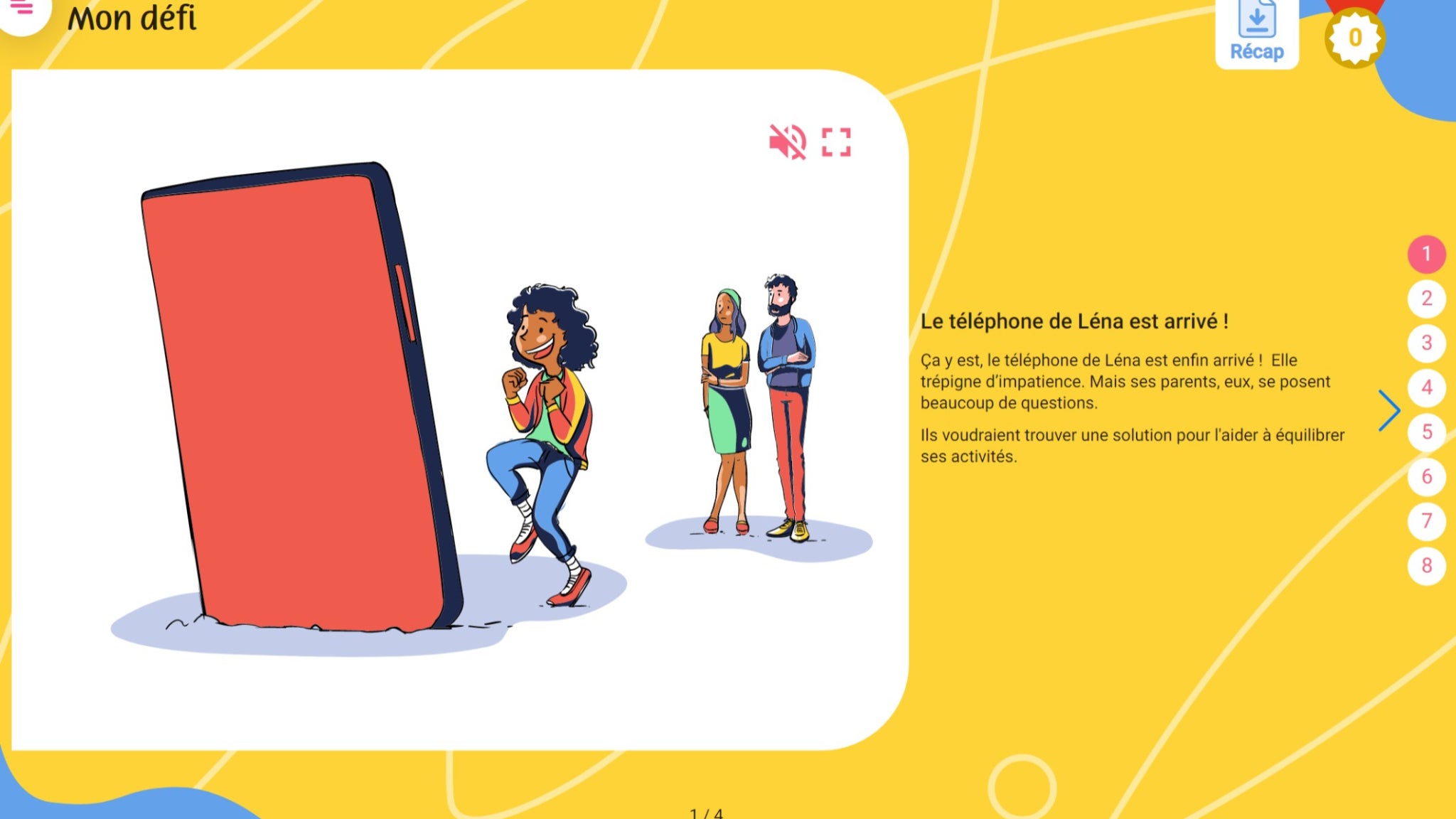 Parcourez tous les chapitres de "Mon défi" et faites le plein de médailles.