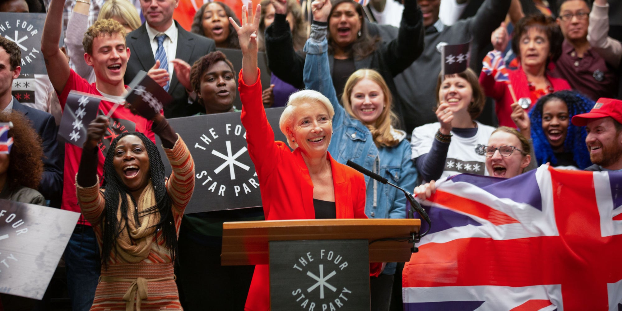 Vivian Rook (Emma Thompson), terrible politicienne de la série Years and Years.