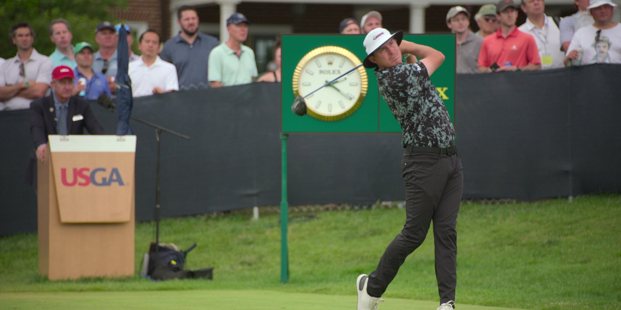 Le golfeur américain Joel Dahmen dans la première saison de ''Full Swing'', disponible sur Netflix.