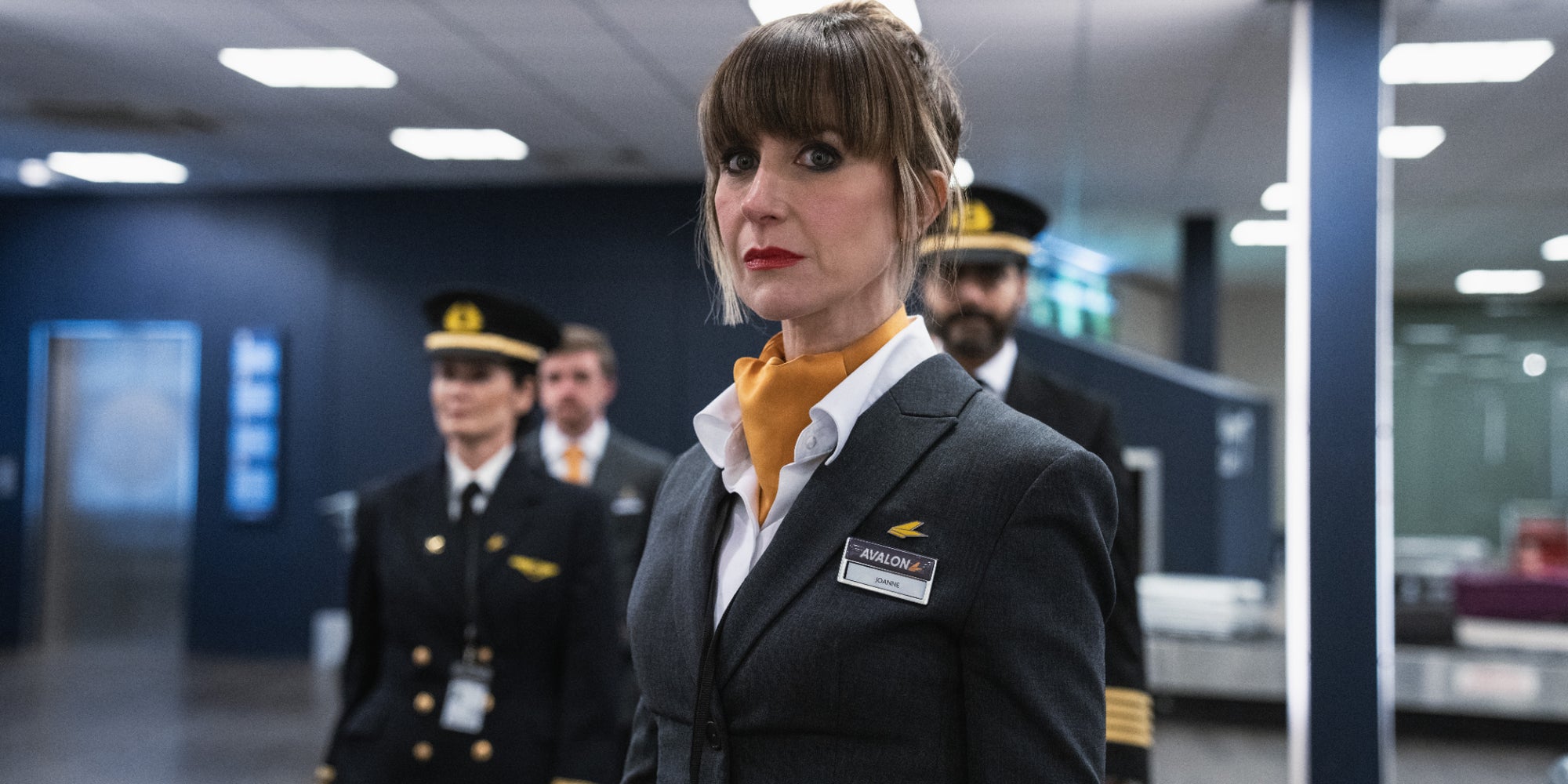 Katherine Kelly dans la série "In Flight", à découvrir sur 13ème RUE puis sur Universal+.