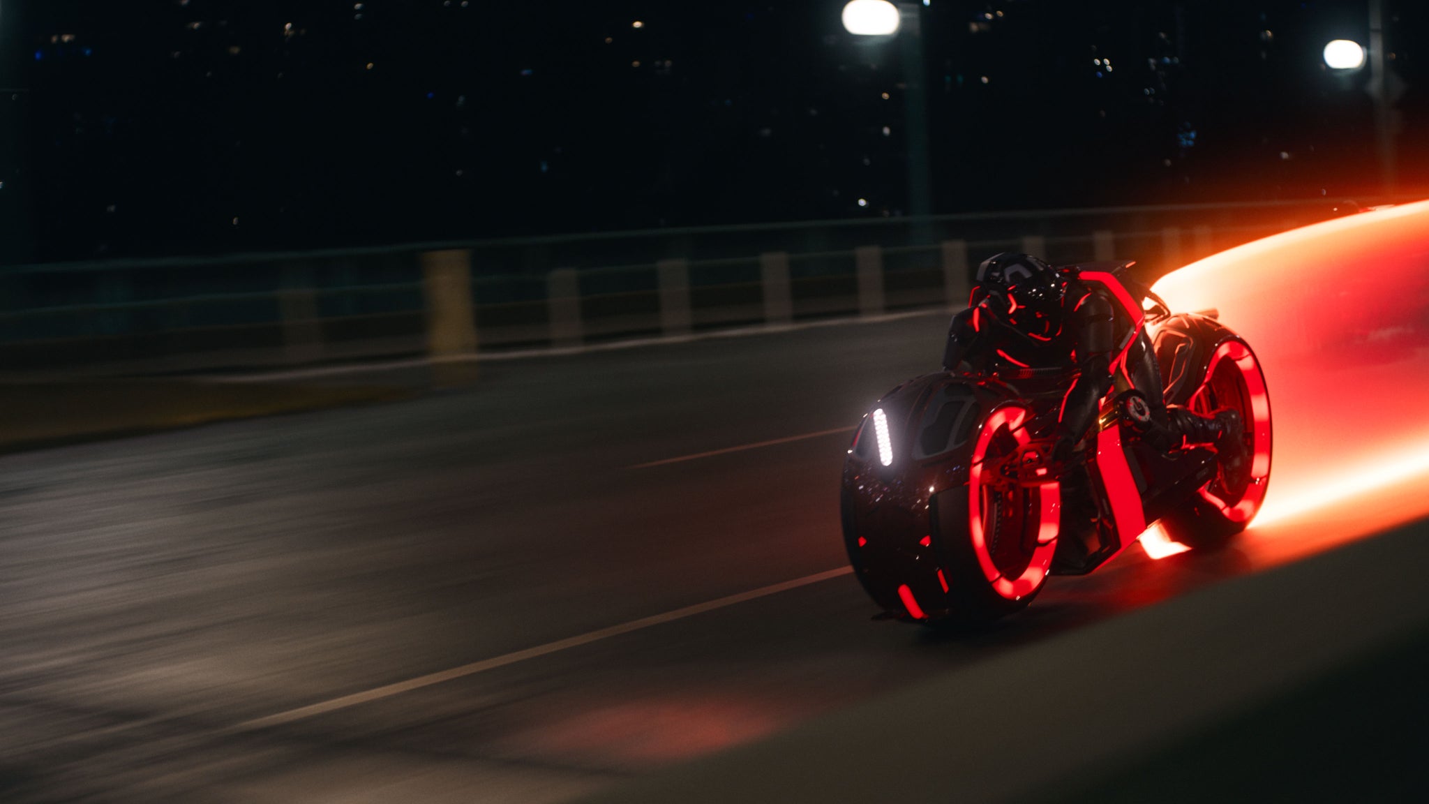 Les célèbres motos, icônes de la saga, dans "Tron : Ares"