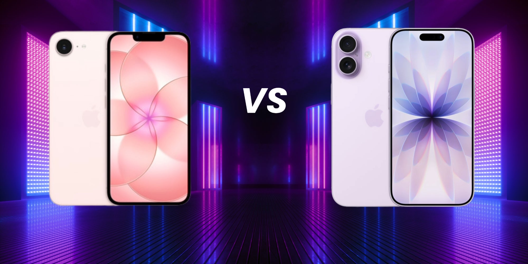 Quelles sont les différences entre l'iPhone 17e (à gauche) et l'iPhone 17 (à droite) ? 