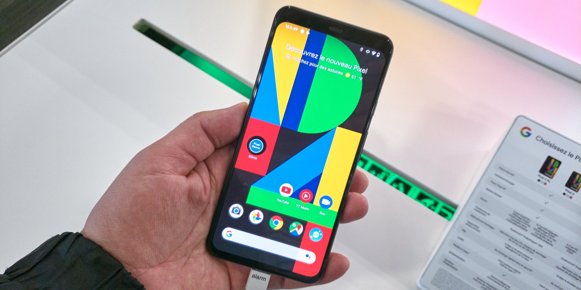 Le Pixel 4, seul smartphone made by Google à avoir jamais connu la reconnaissance faciale Face Unlock à ce jour...