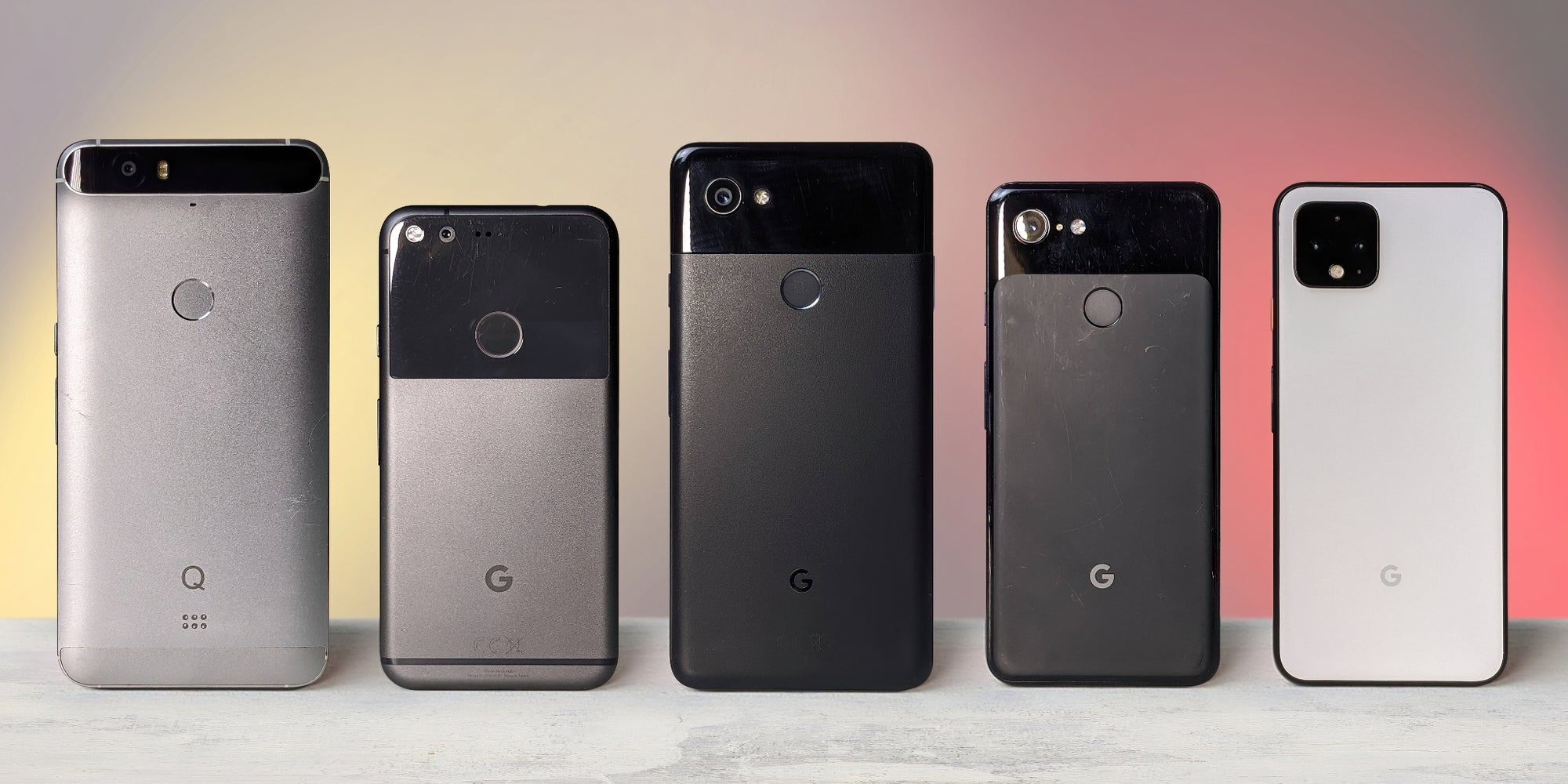 L'évolution des smartphones de Google, jusqu'au Pixel 5