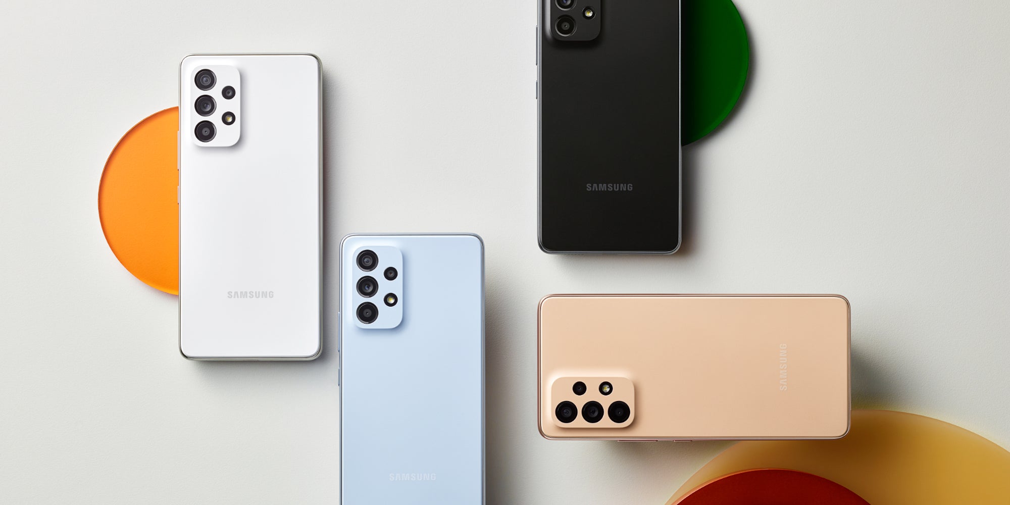 Le nouveau Samsung Galaxy A53 5G est proposé dans quatre coloris.