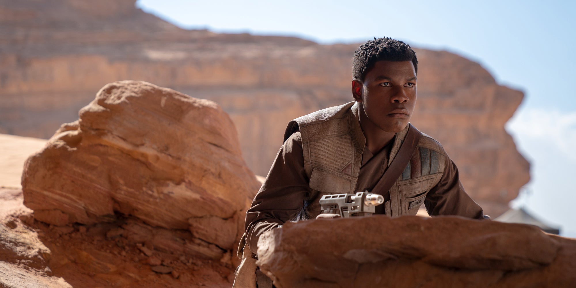 Finn sur la planète Pasaana dans Star Wars IX : L'Ascension de Skywalker.