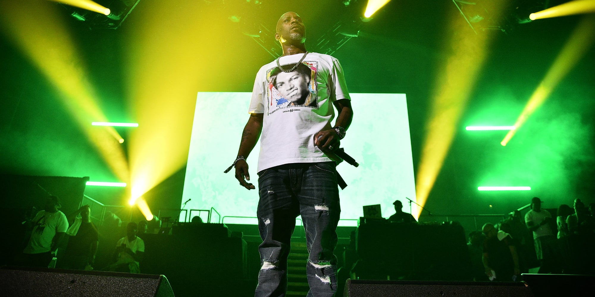 DMX sur la scène du Barclays Center pour les Masters of Ceremony 2019, à New York, le 28 juin 2019