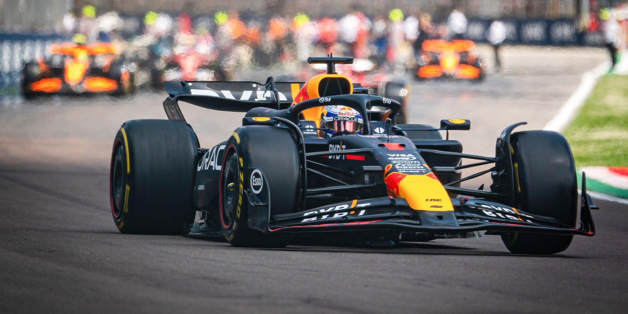 Max Verstappen (Red Bull Racing) lors du Grand Prix d'Émilie-Romagne, le 19 mai 2024. 