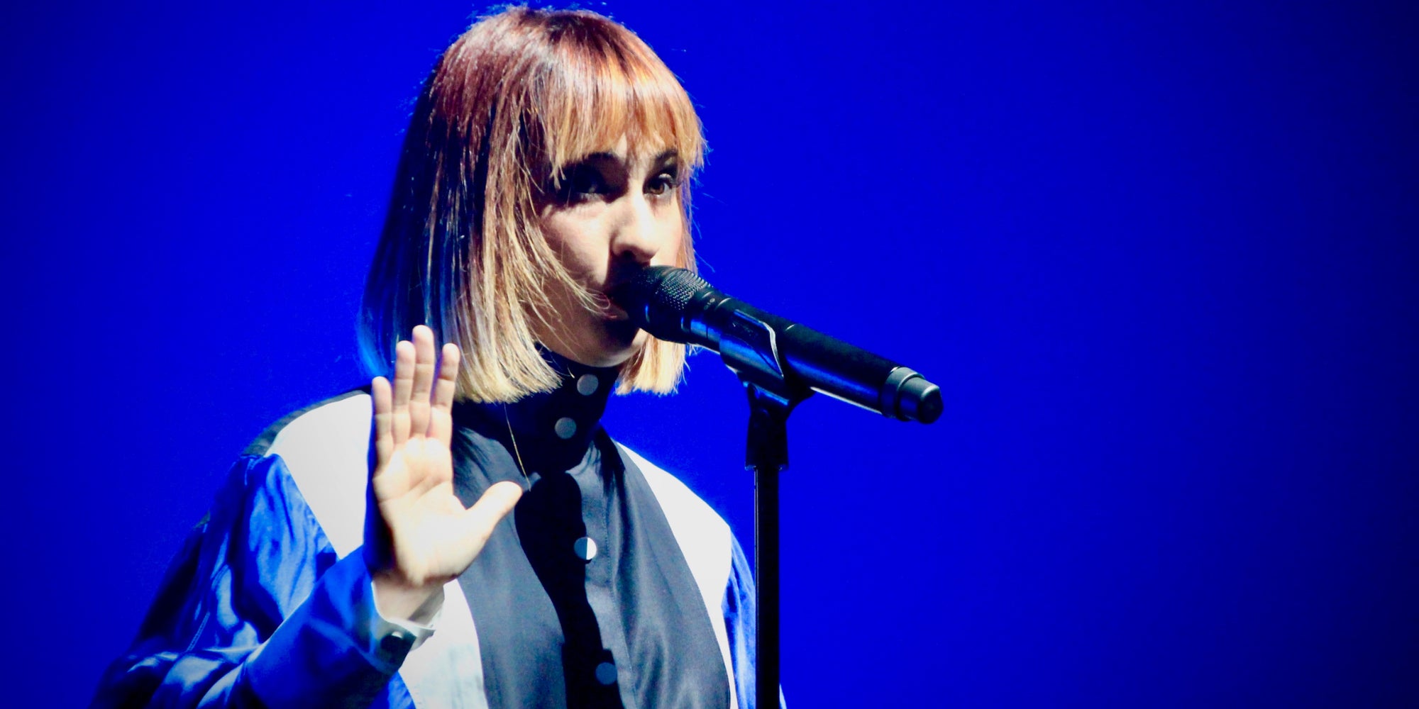 Suzane, sur la scène de La Gaîté Lyrique à Paris, le 16 avril 2019.