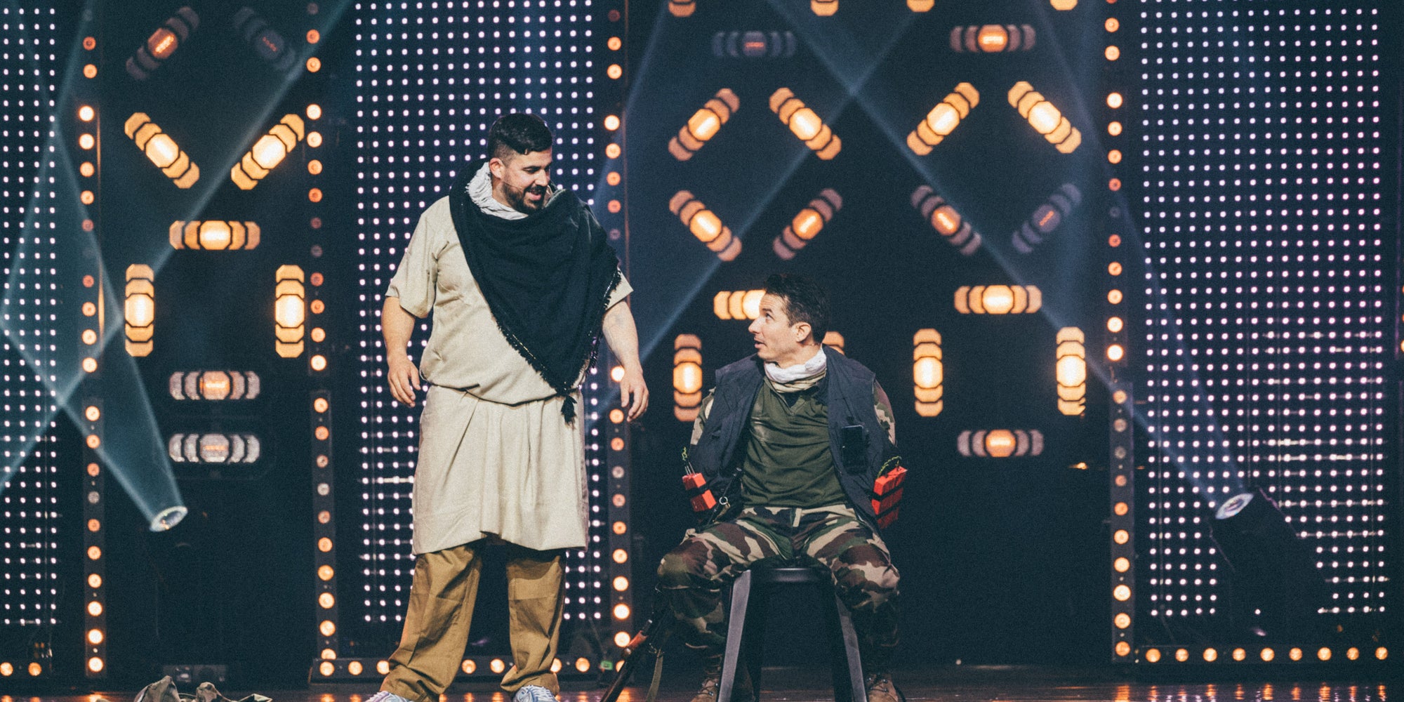 Artus et Jérémy Ferrari dans le show ''Les duos impossibles de Jérémy Ferrari'', à découvrir ce mercredi soir sur Canal+.